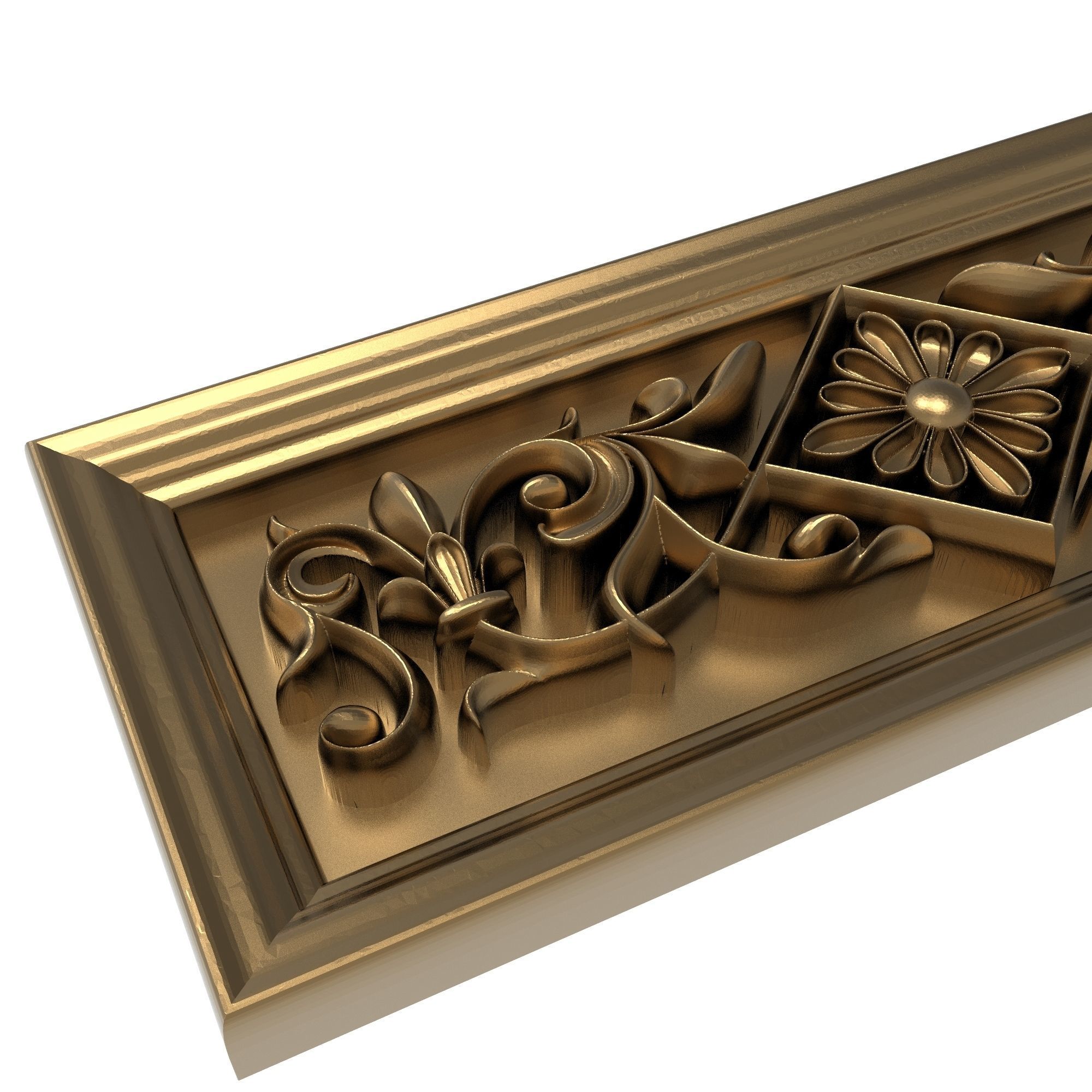 decorative pattern ready for 3D printing 3D model_1