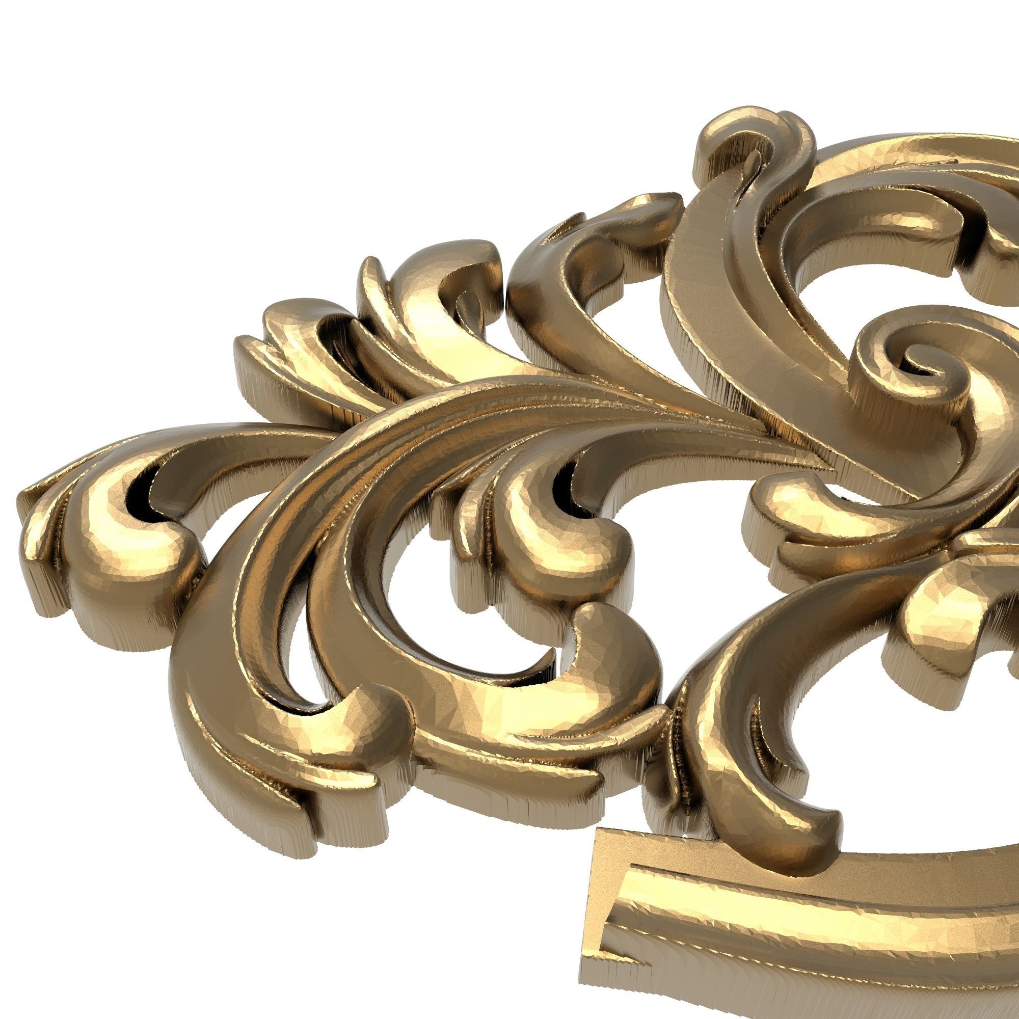 decorative pattern ready for 3D printing 3D model_3