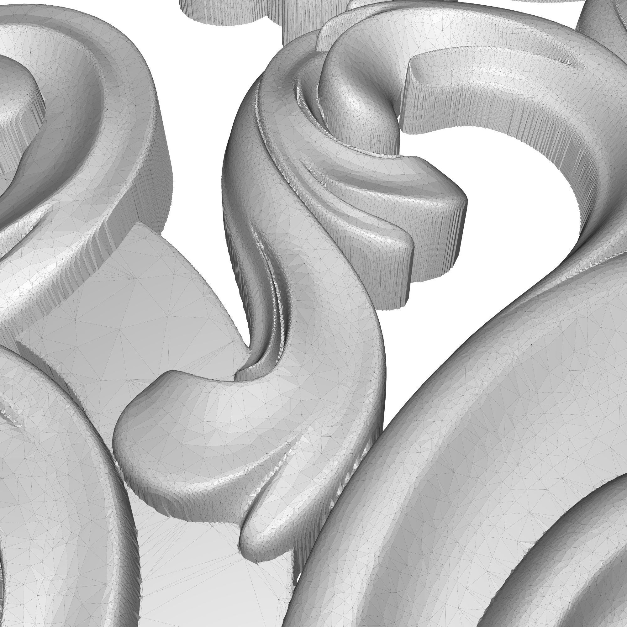 decorative pattern ready for 3D printing 3D model_7