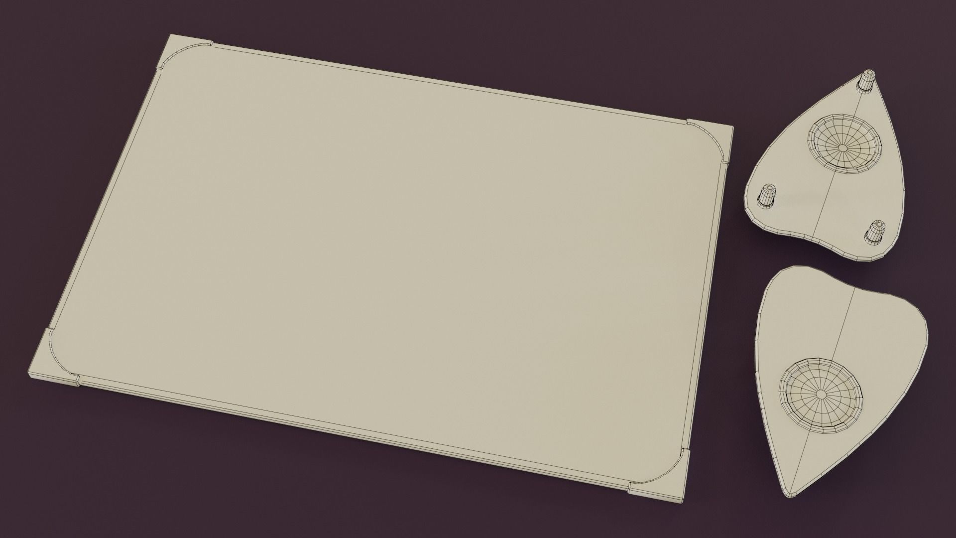 Ouija Board Low-poly 3D model_6