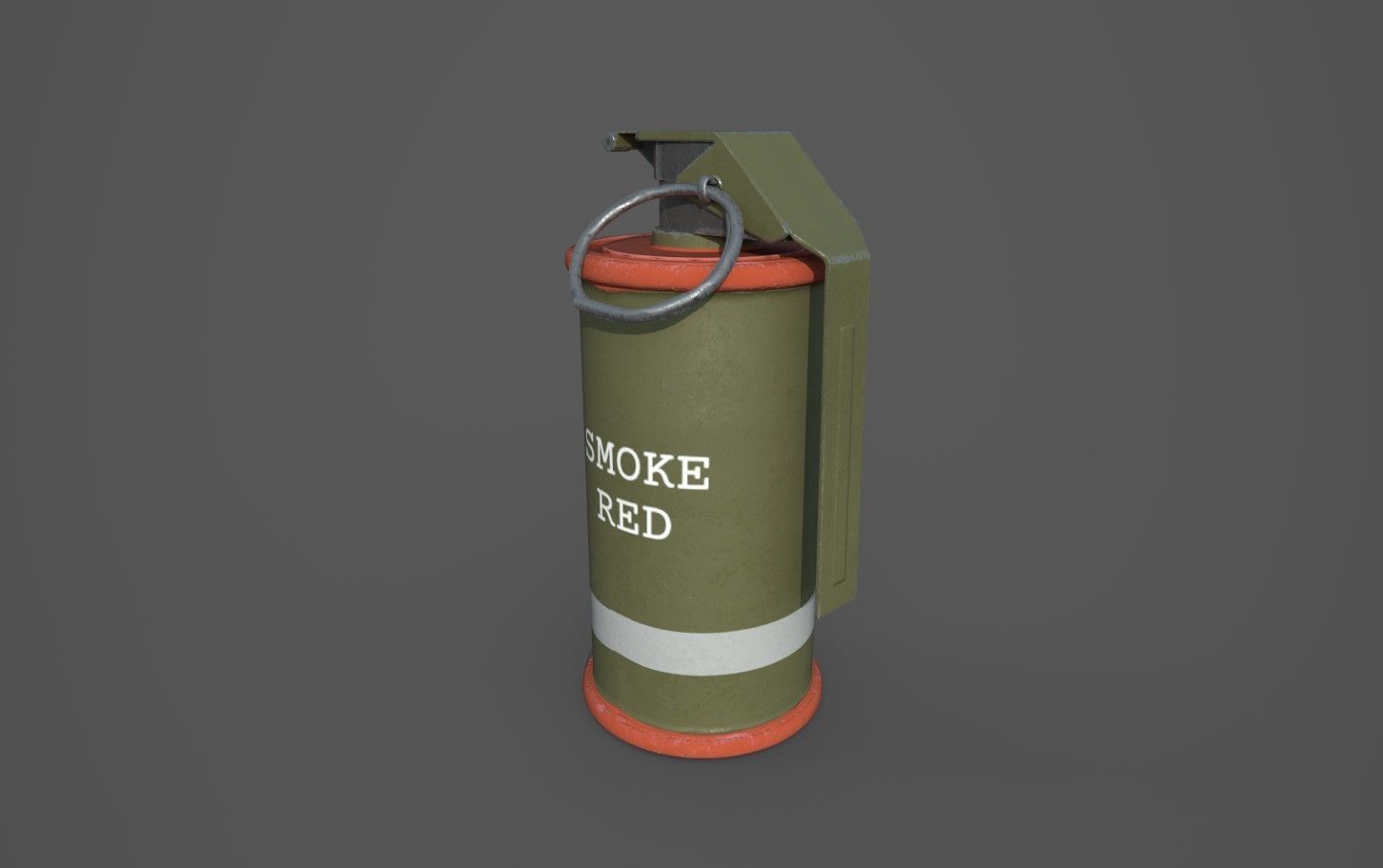 M18 SMOKE GRENADE Low-poly 3D model_3