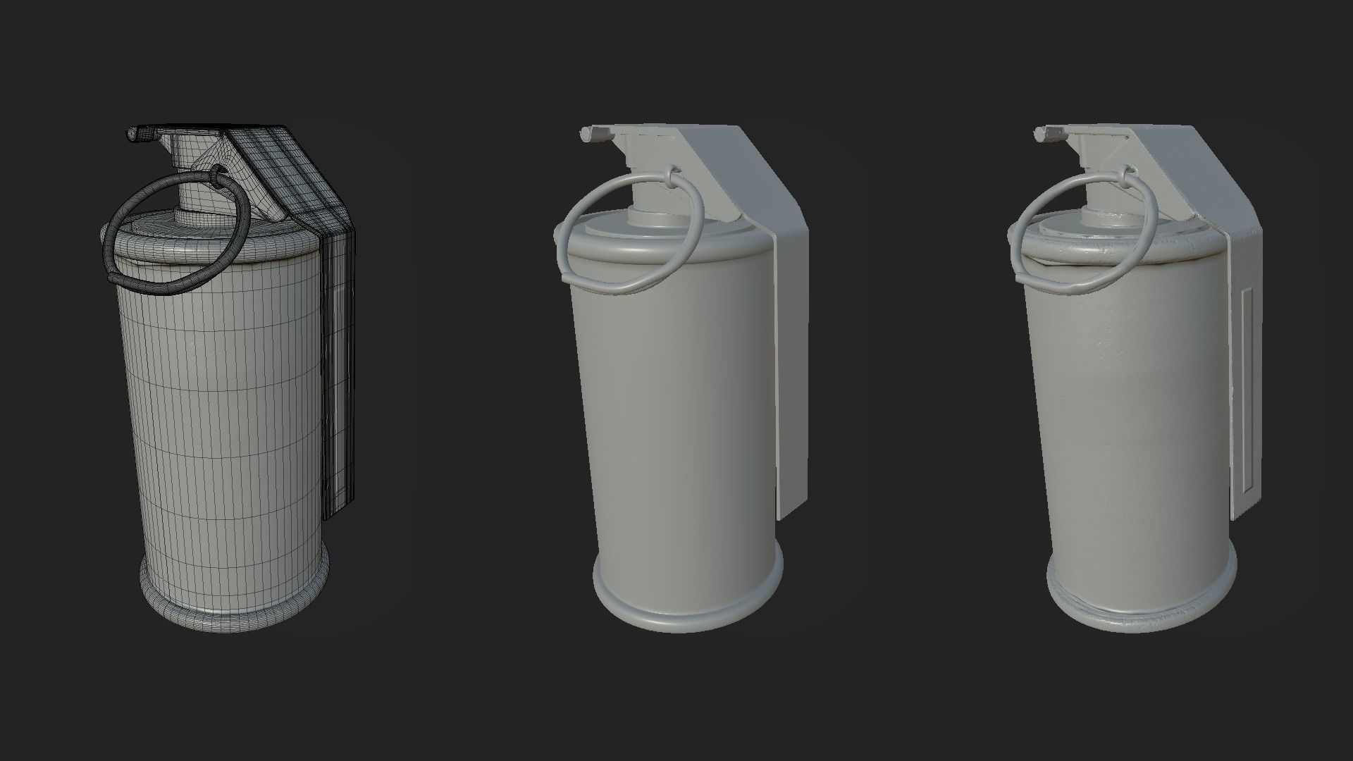M18 SMOKE GRENADE Low-poly 3D model_9