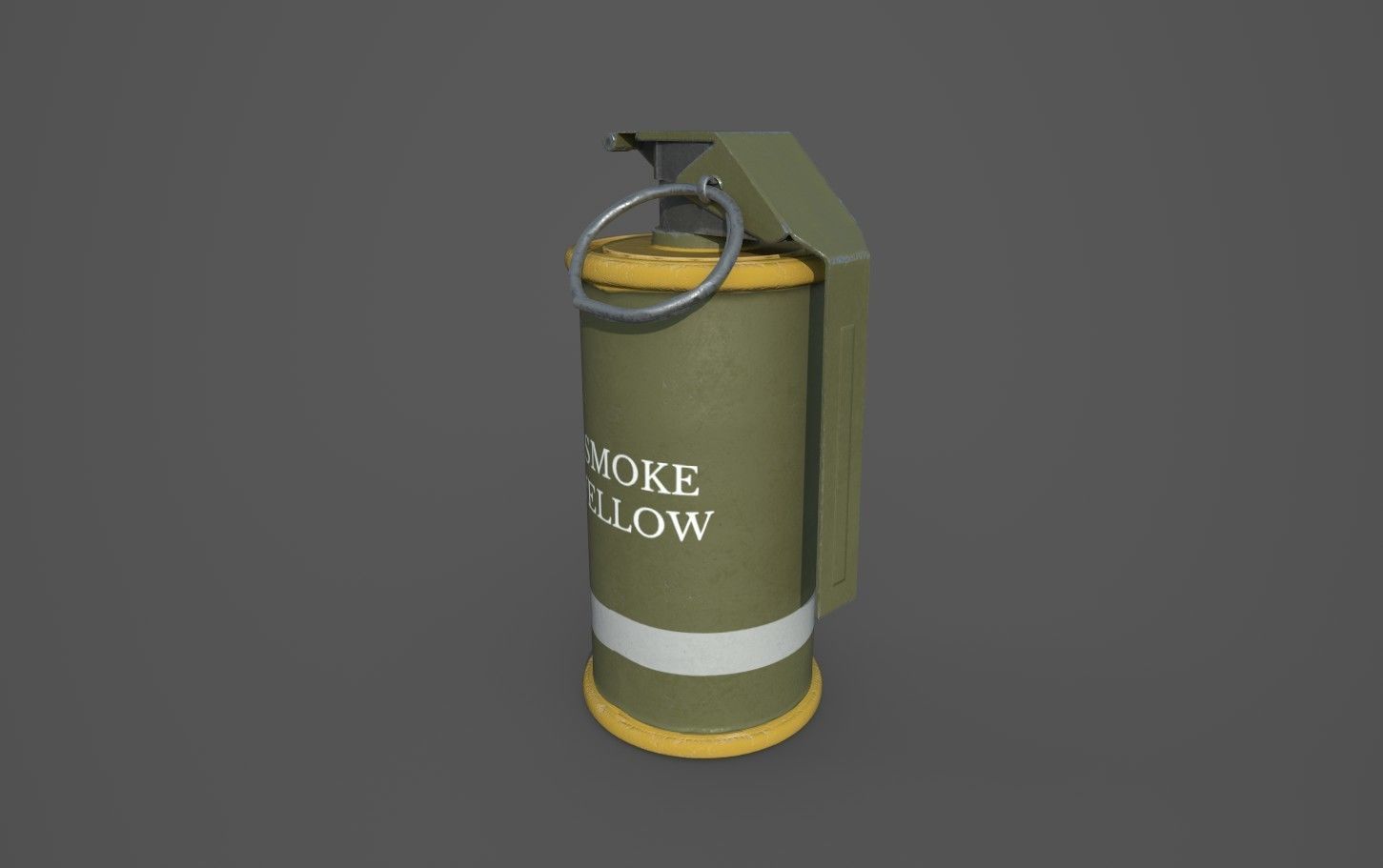 M18 SMOKE GRENADE Low-poly 3D model_4