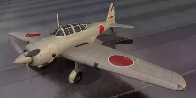 Mitsubishi Ki-51 Type 99 Sonia 3D model
