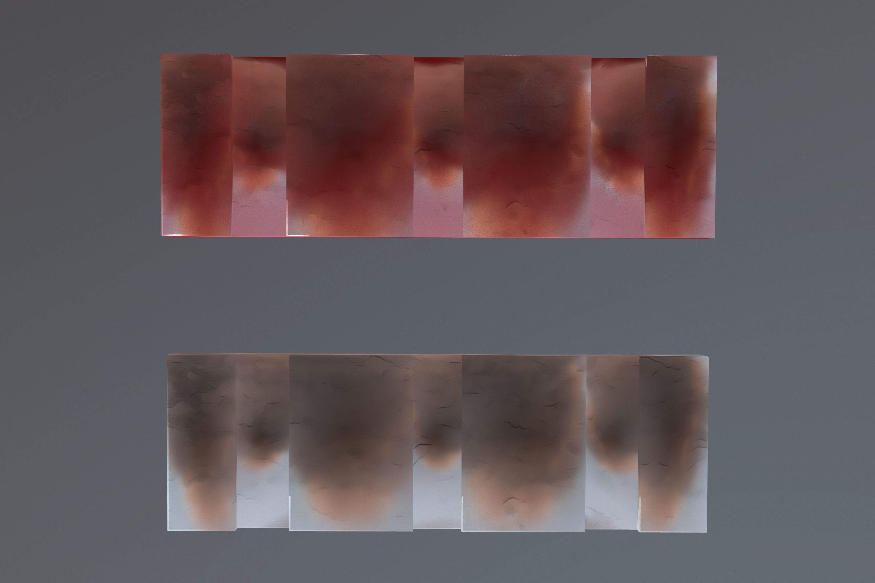 Barrier bench Low-poly 3D model_11