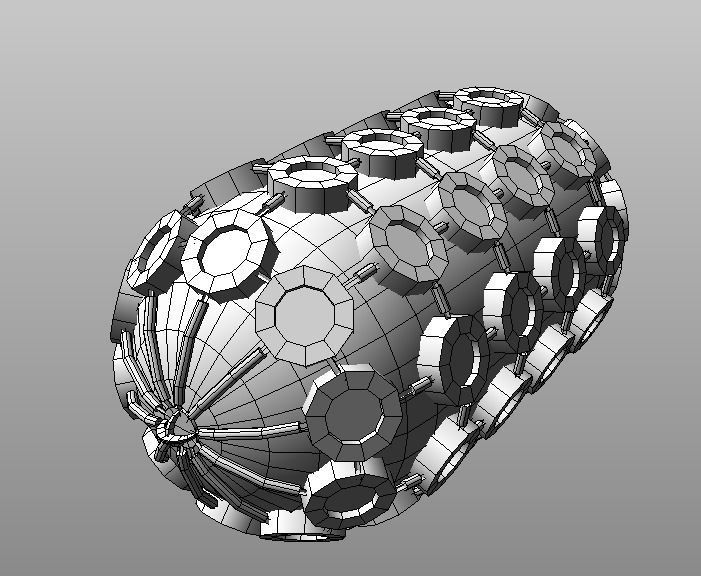 Yokohama pneumatic fenders 3d low-poly model Low-poly 3D model_4