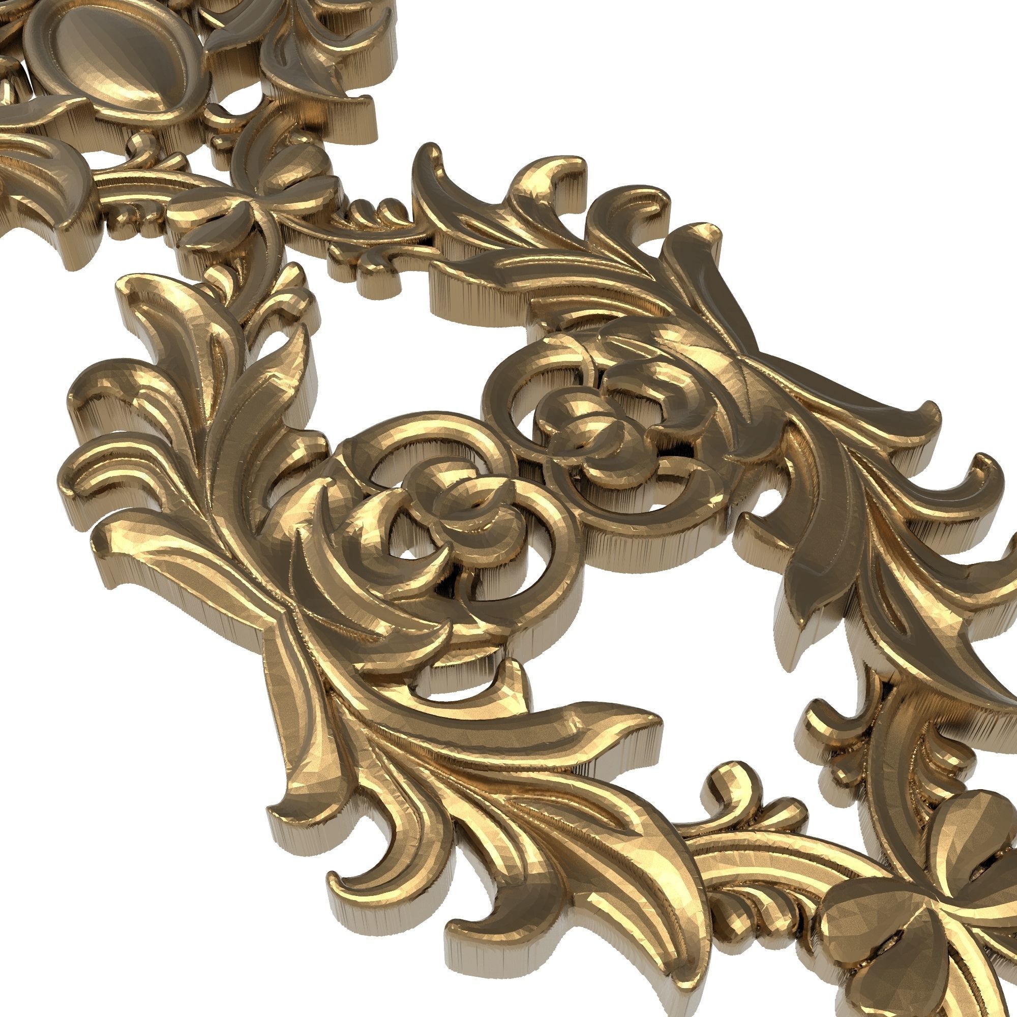 decorative pattern ready for 3D printing 3D model_5