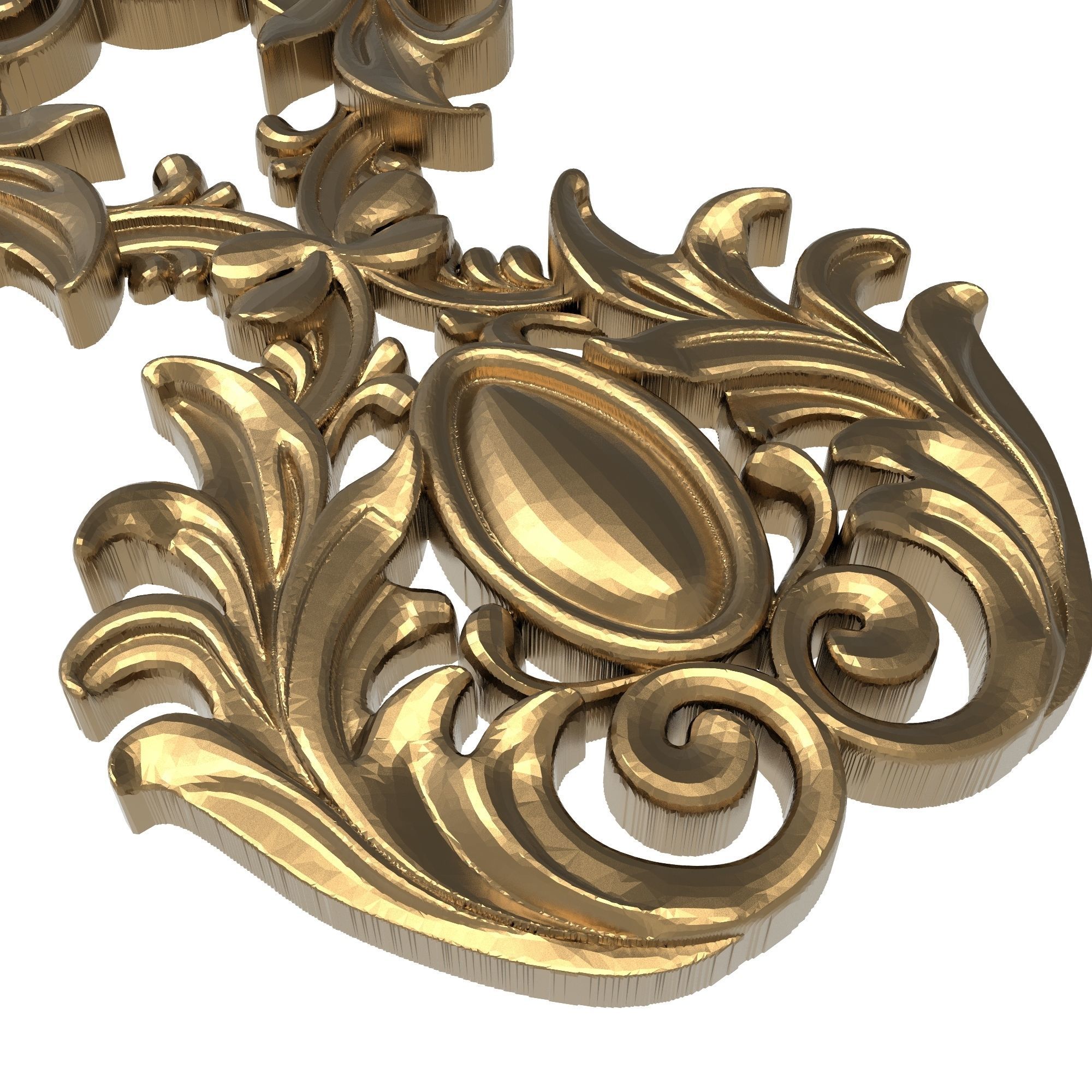 decorative pattern ready for 3D printing 3D model_4