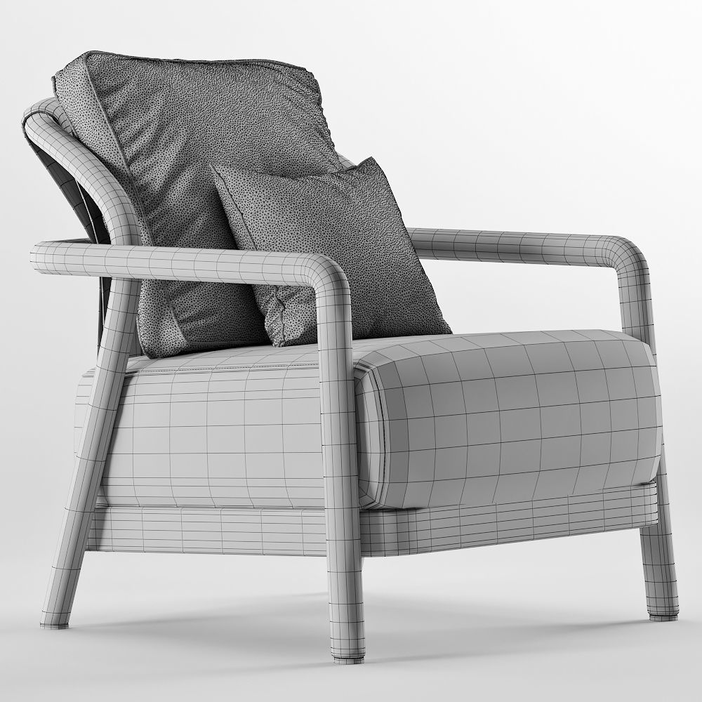 FLEXFORM ALISON Armchair 3D model_2