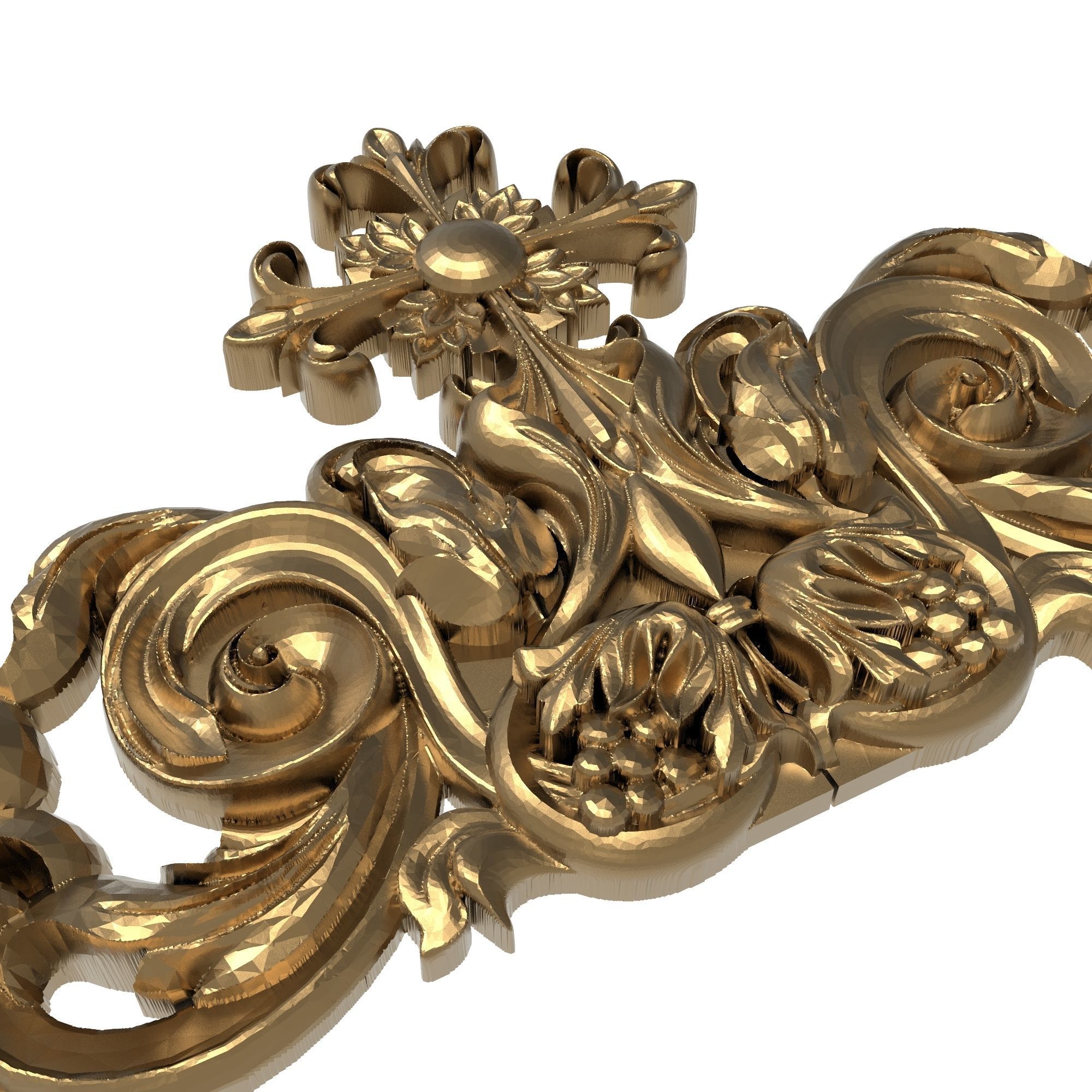 decorative pattern ready for 3D printing 3D model_3