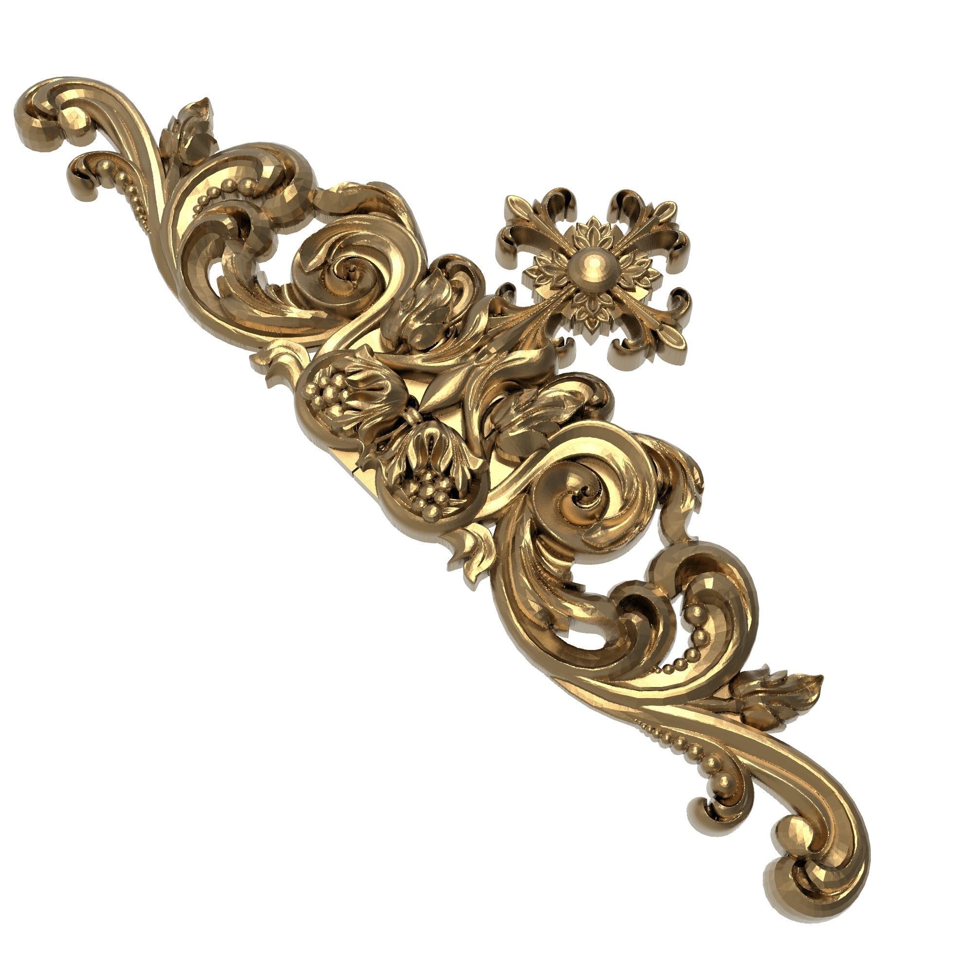 decorative pattern ready for 3D printing 3D model_5