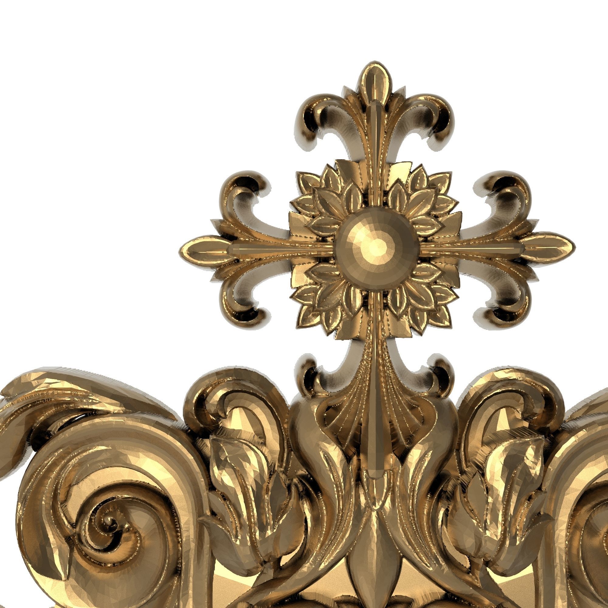 decorative pattern ready for 3D printing 3D model_1