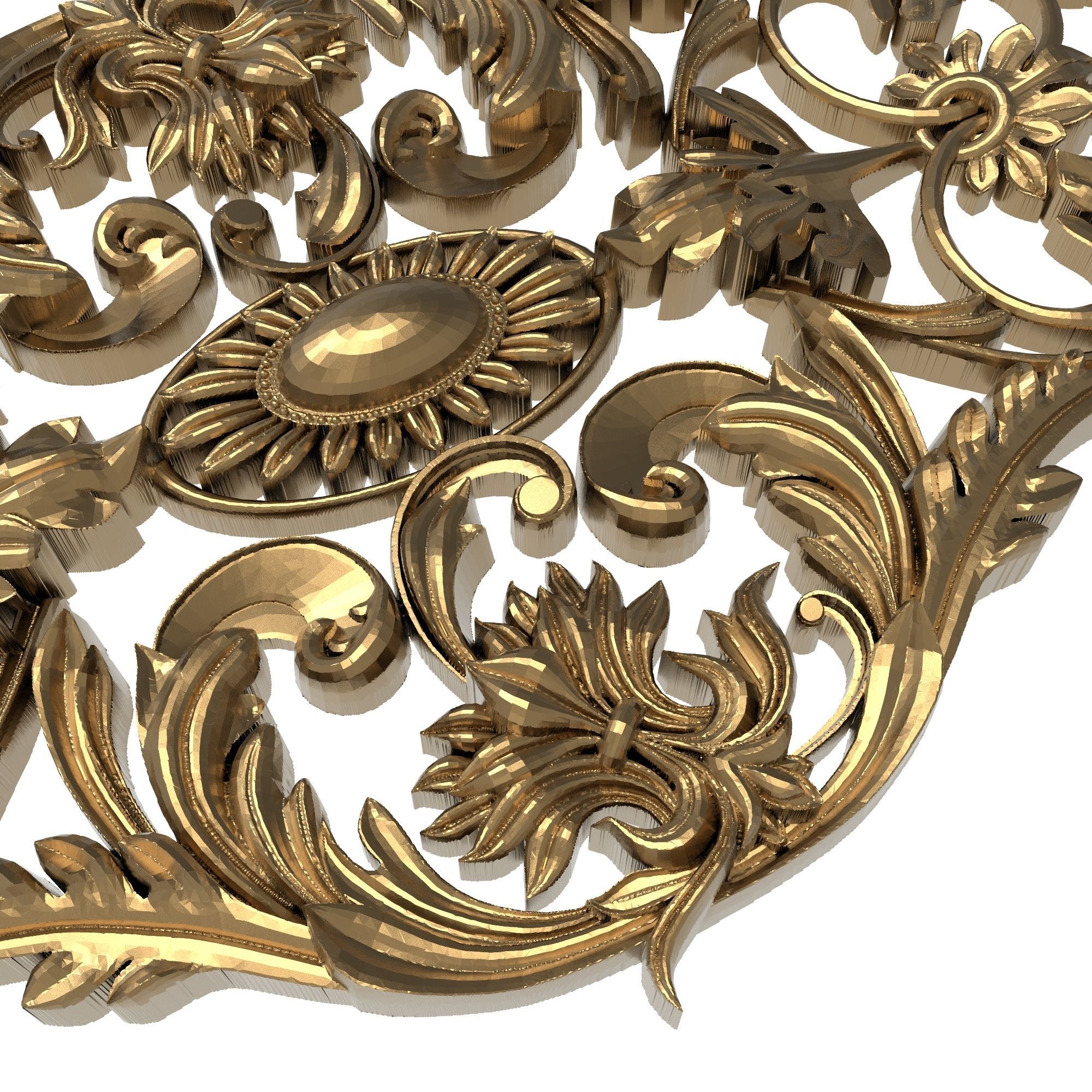 decorative pattern ready for 3D printing 3D model_2