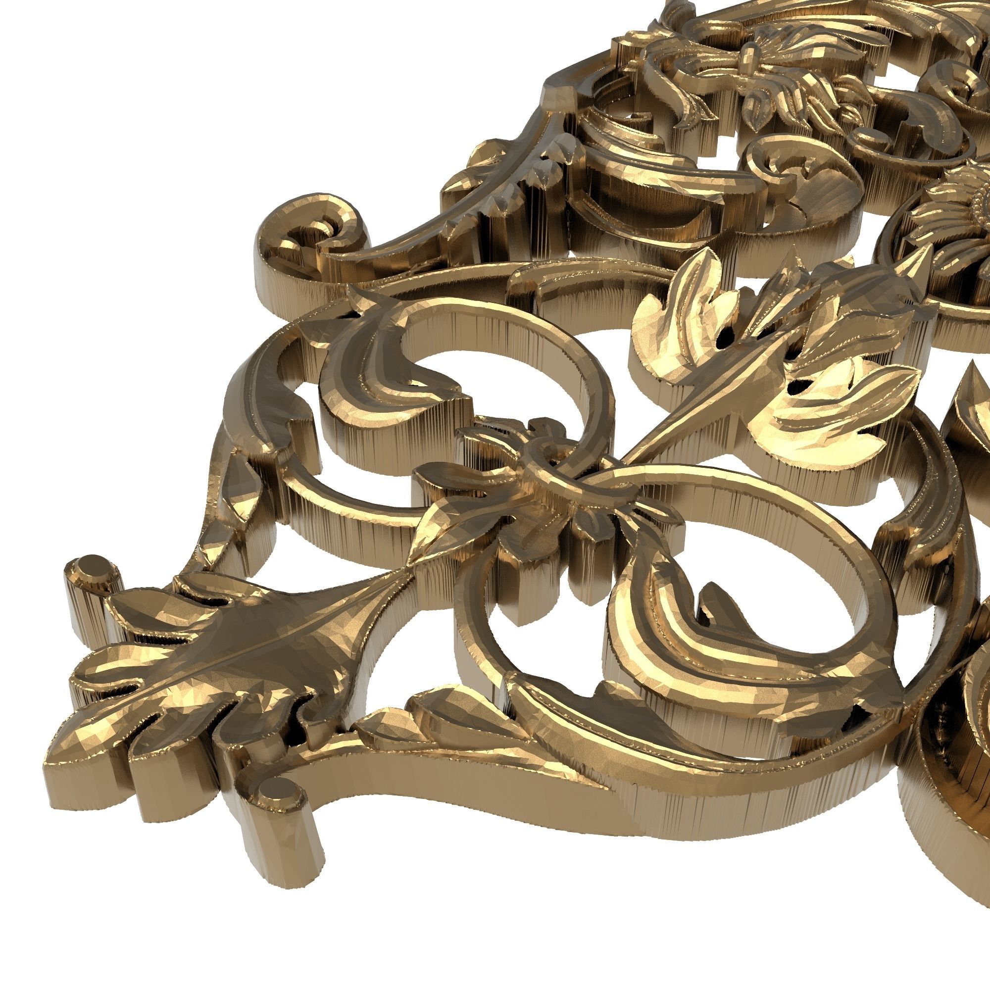 decorative pattern ready for 3D printing 3D model_1