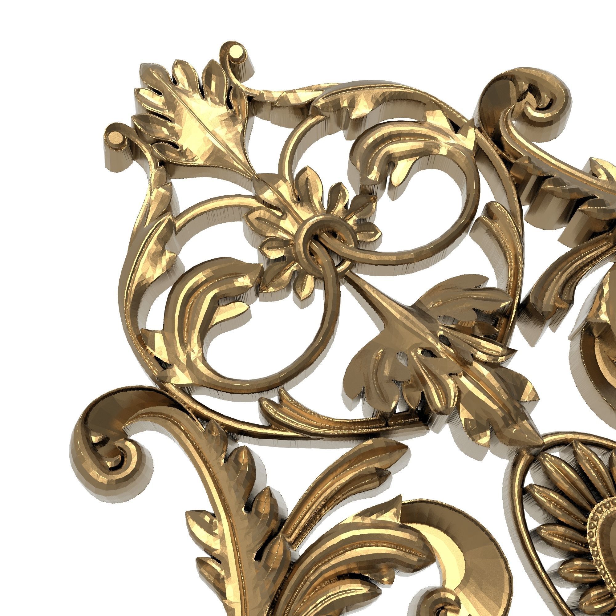 decorative pattern ready for 3D printing 3D model_5