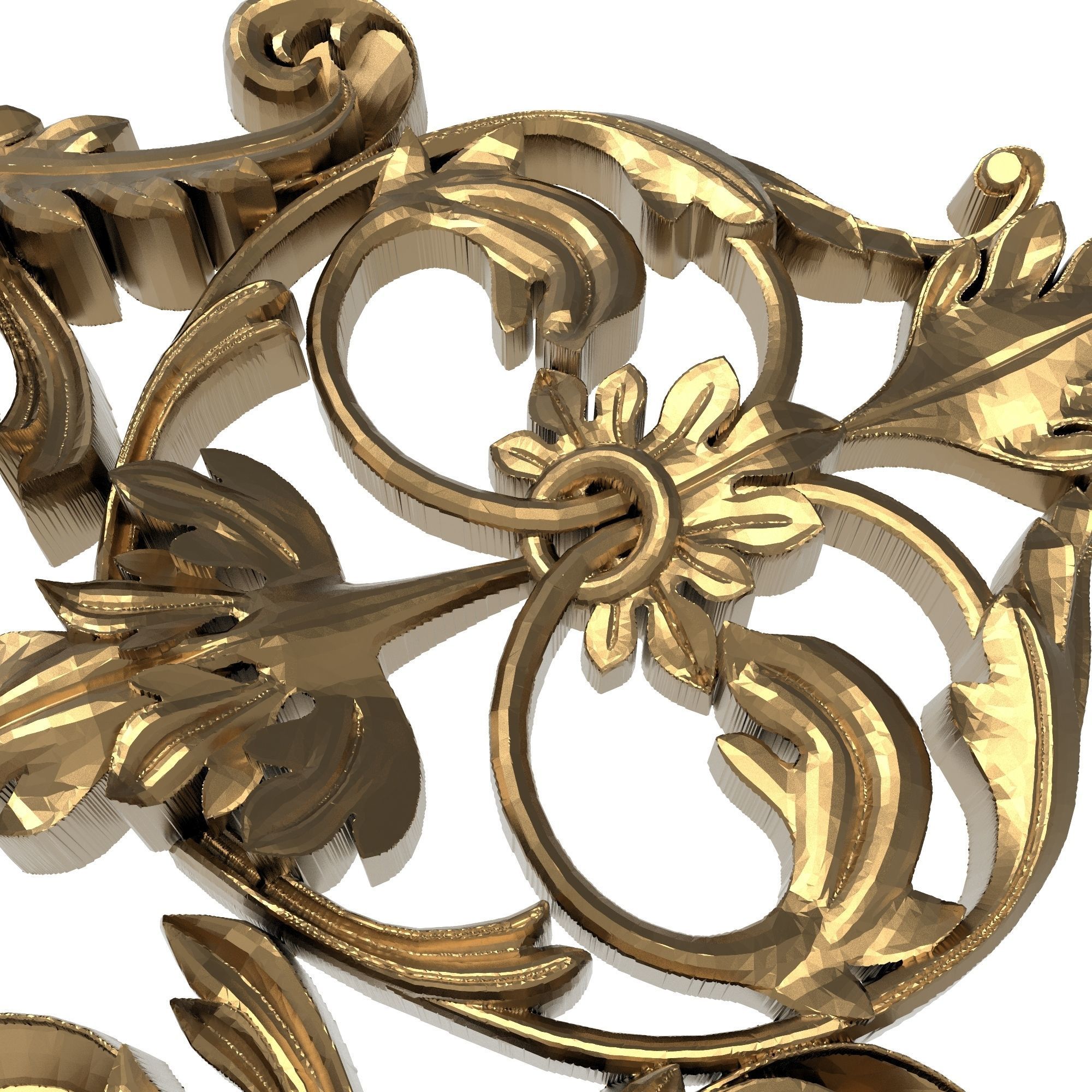 decorative pattern ready for 3D printing 3D model_3