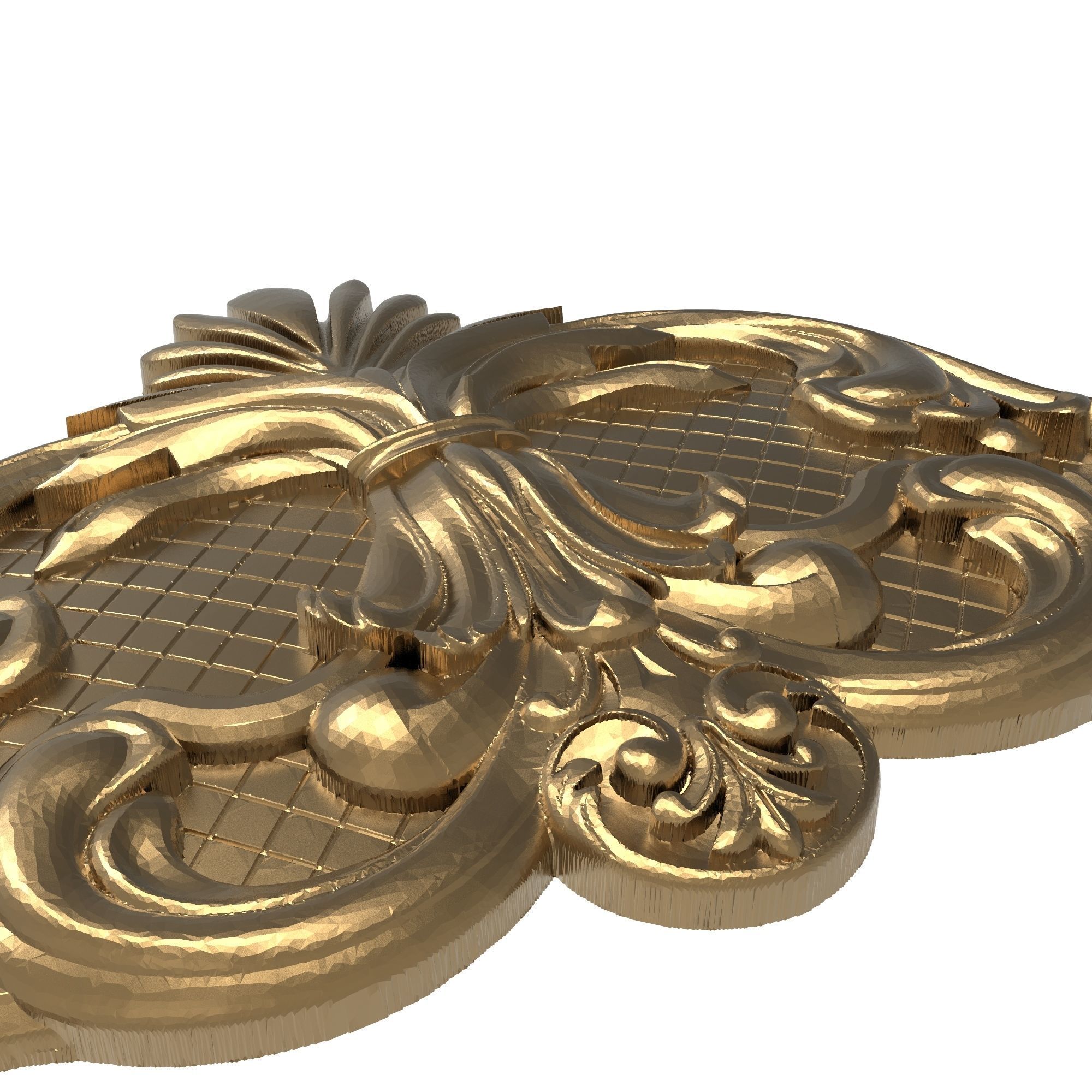 decorative pattern ready for 3D printing 3D model_7