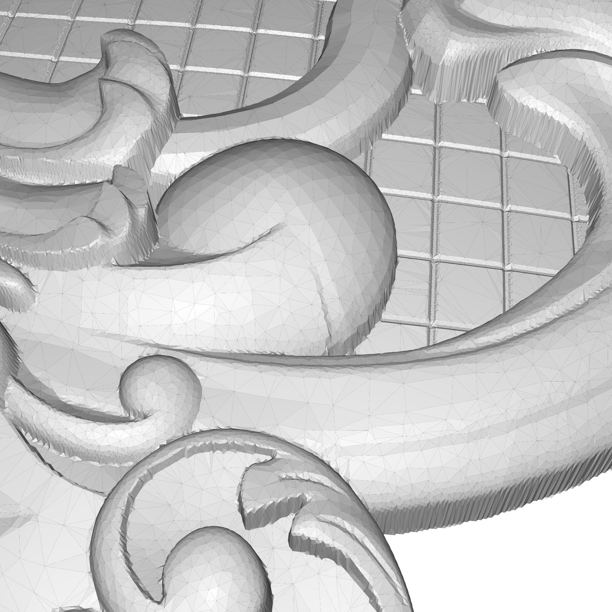 decorative pattern ready for 3D printing 3D model_9