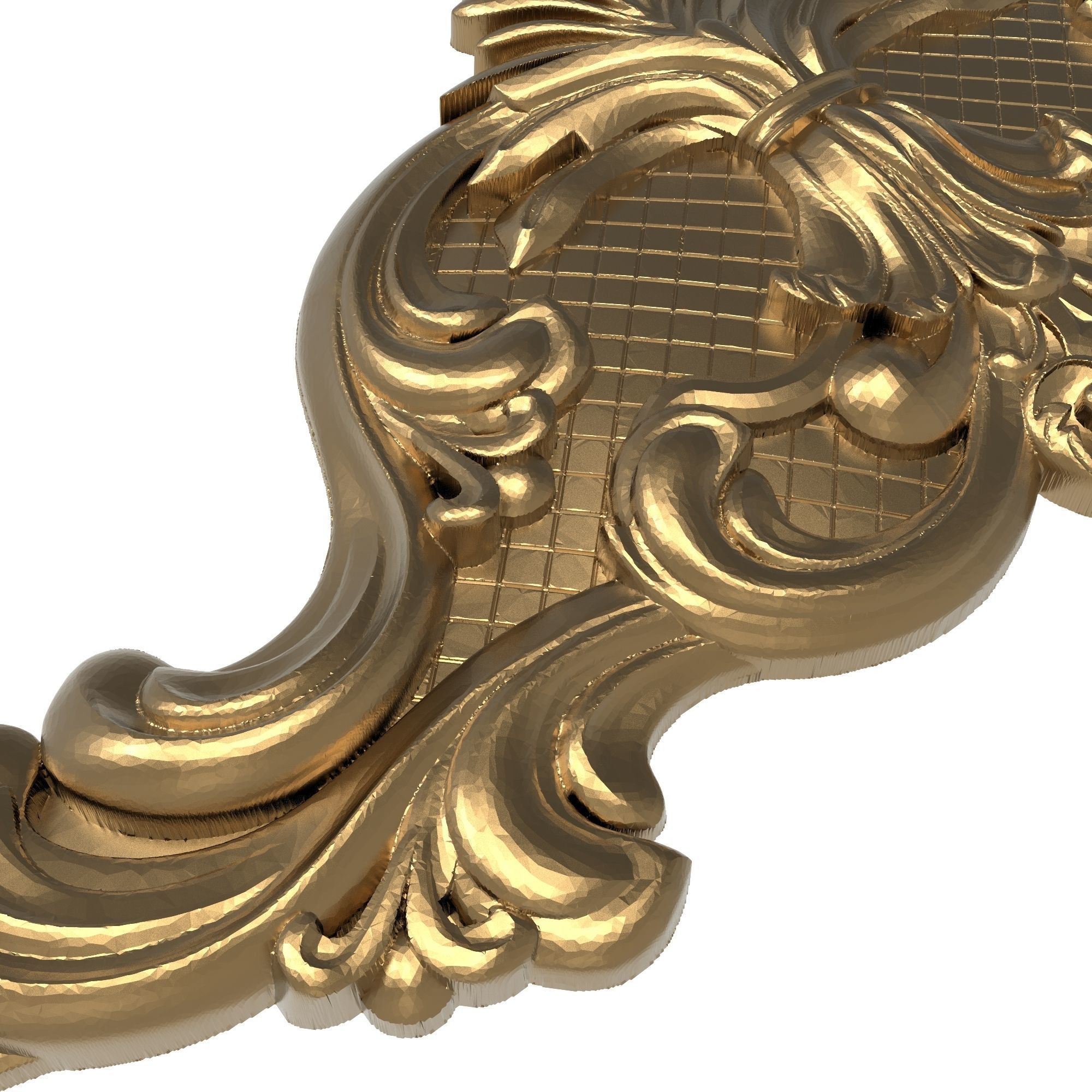 decorative pattern ready for 3D printing 3D model_3