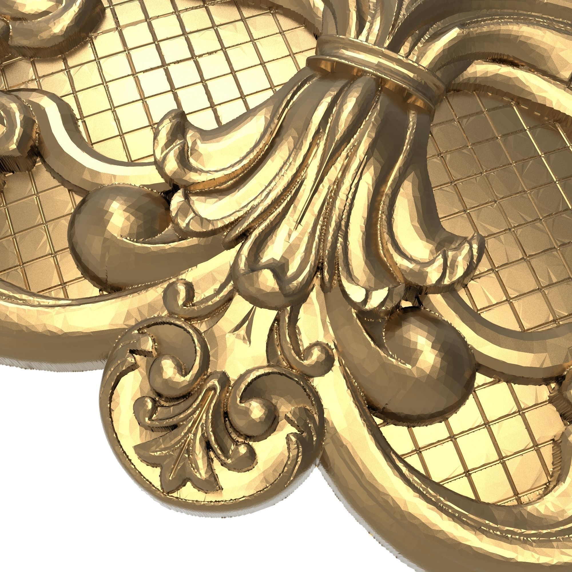 decorative pattern ready for 3D printing 3D model_5