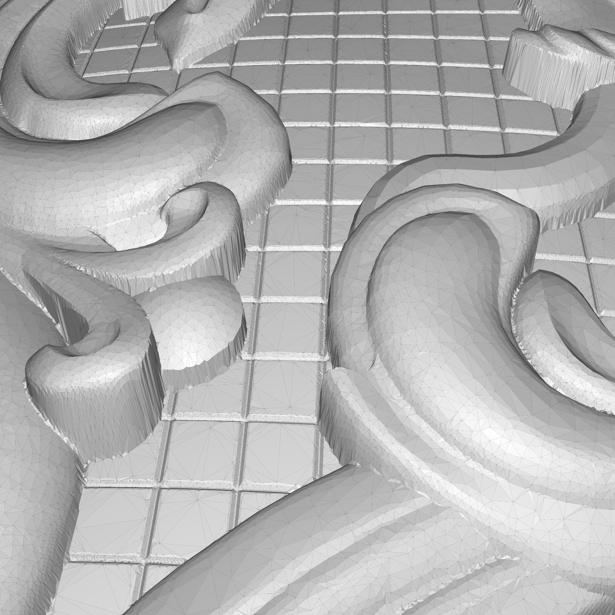 decorative pattern ready for 3D printing 3D model_8