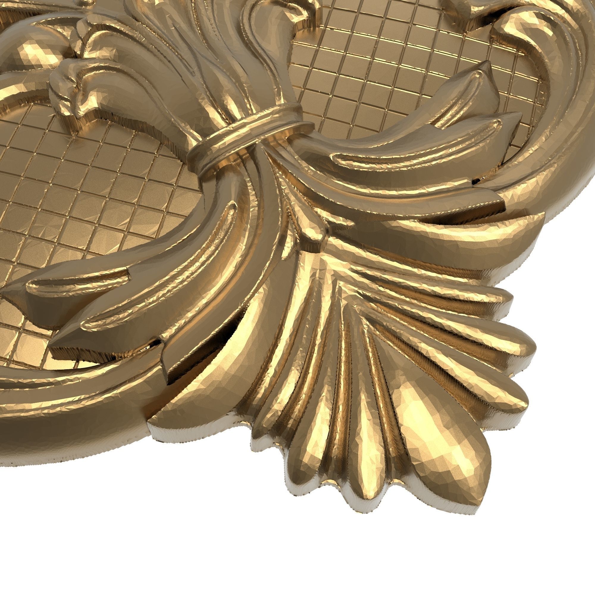 decorative pattern ready for 3D printing 3D model_6