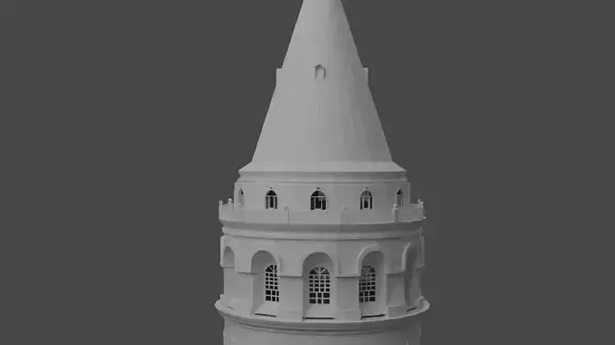 3D Galata Tower