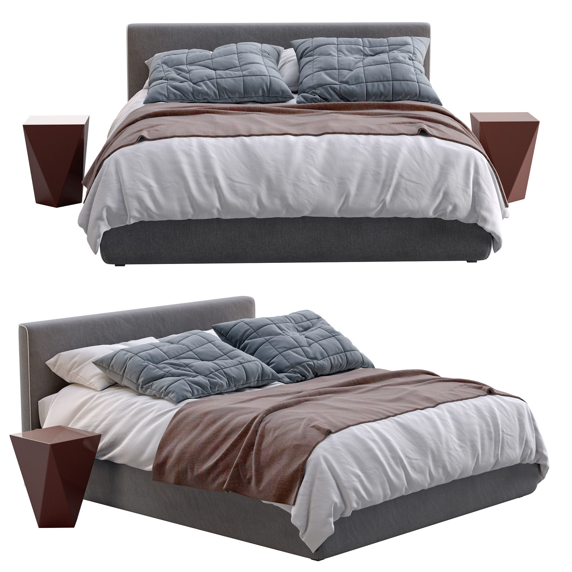 Bed TANGRAM By Vibieffe 3D model_16