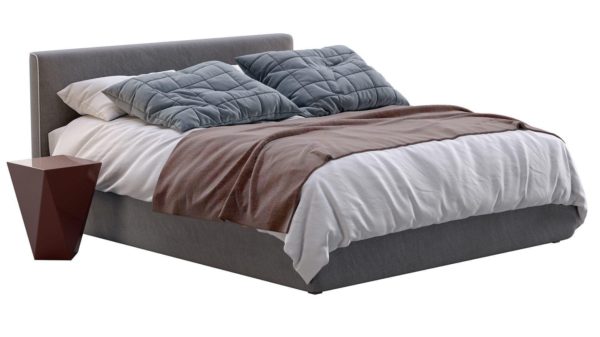 Bed TANGRAM By Vibieffe 3D model_12