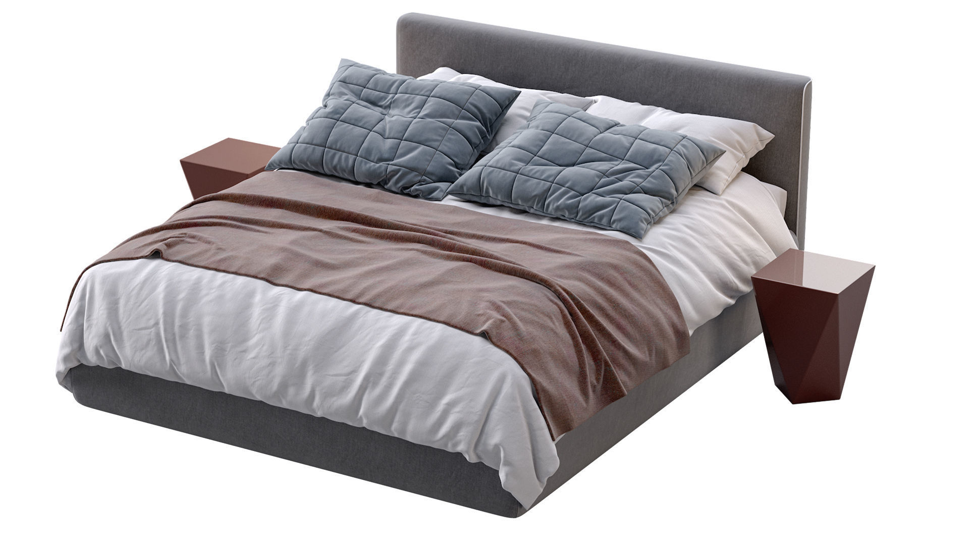 Bed TANGRAM By Vibieffe 3D model_4