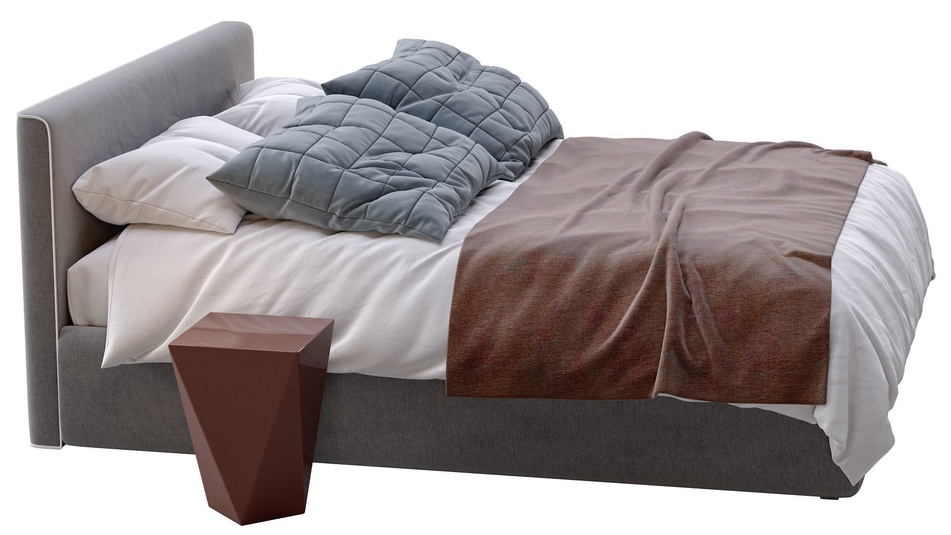 Bed TANGRAM By Vibieffe 3D model_9