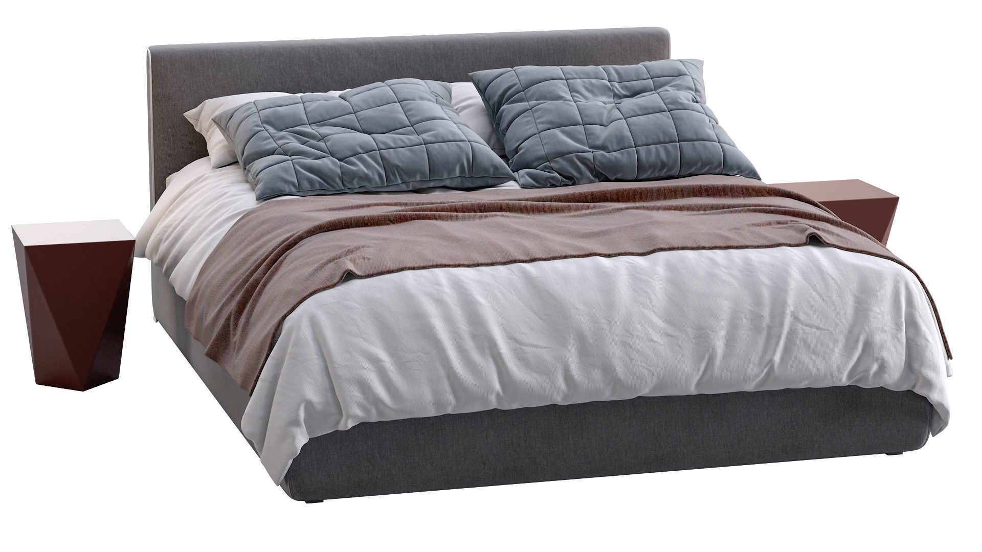 Bed TANGRAM By Vibieffe 3D model_7