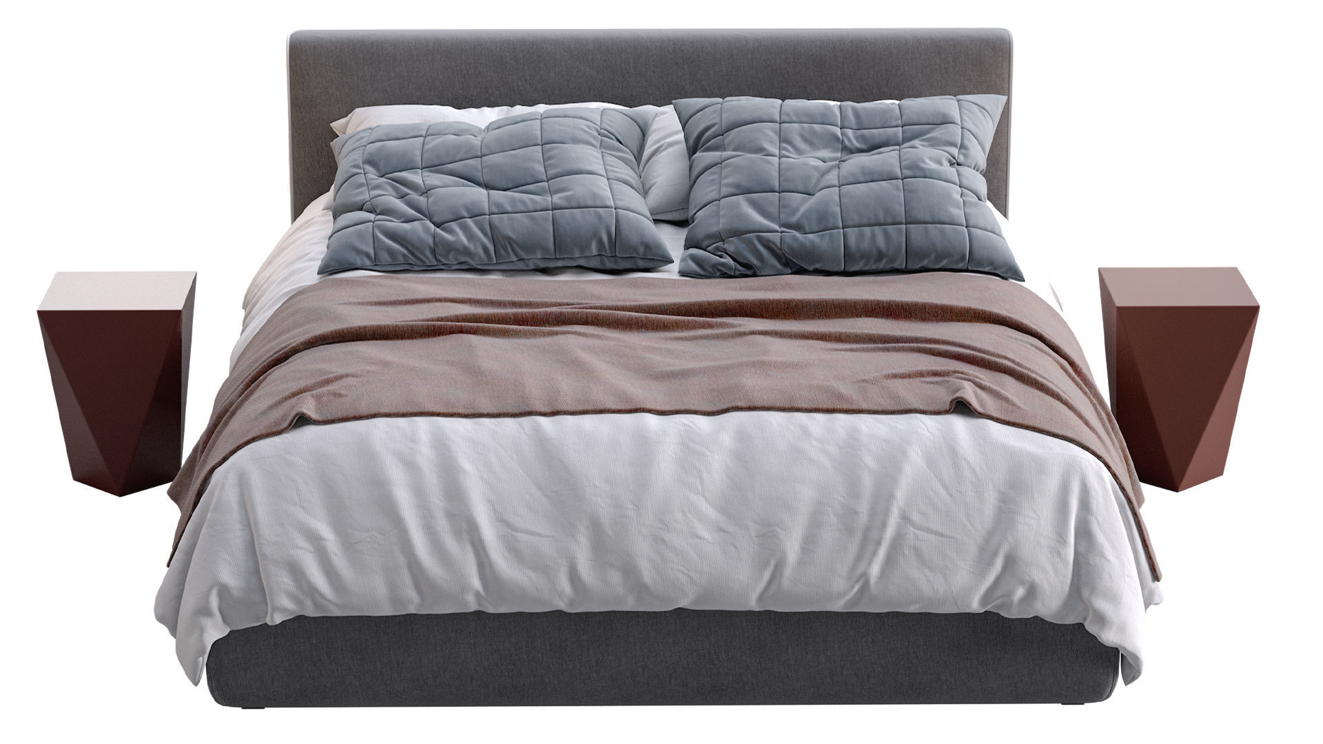 Bed TANGRAM By Vibieffe 3D model_6