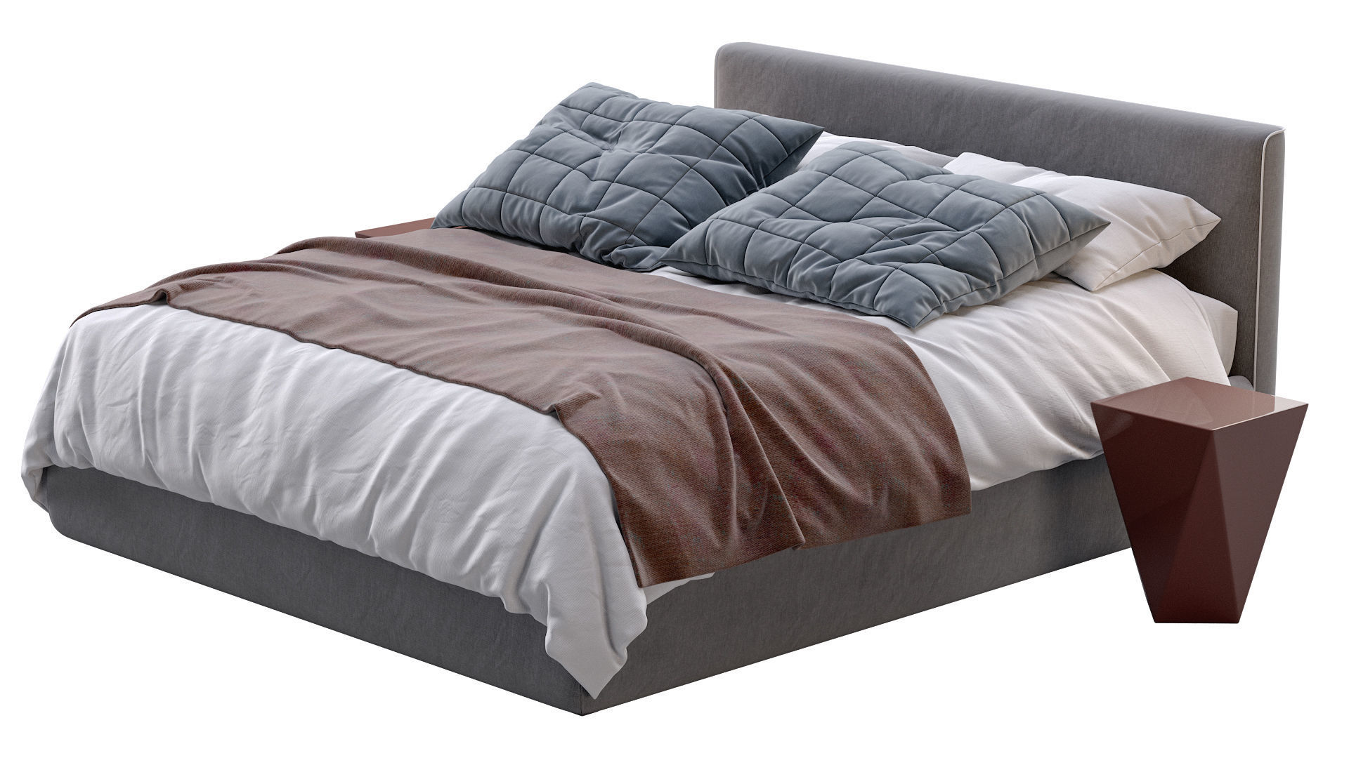 Bed TANGRAM By Vibieffe 3D model_8