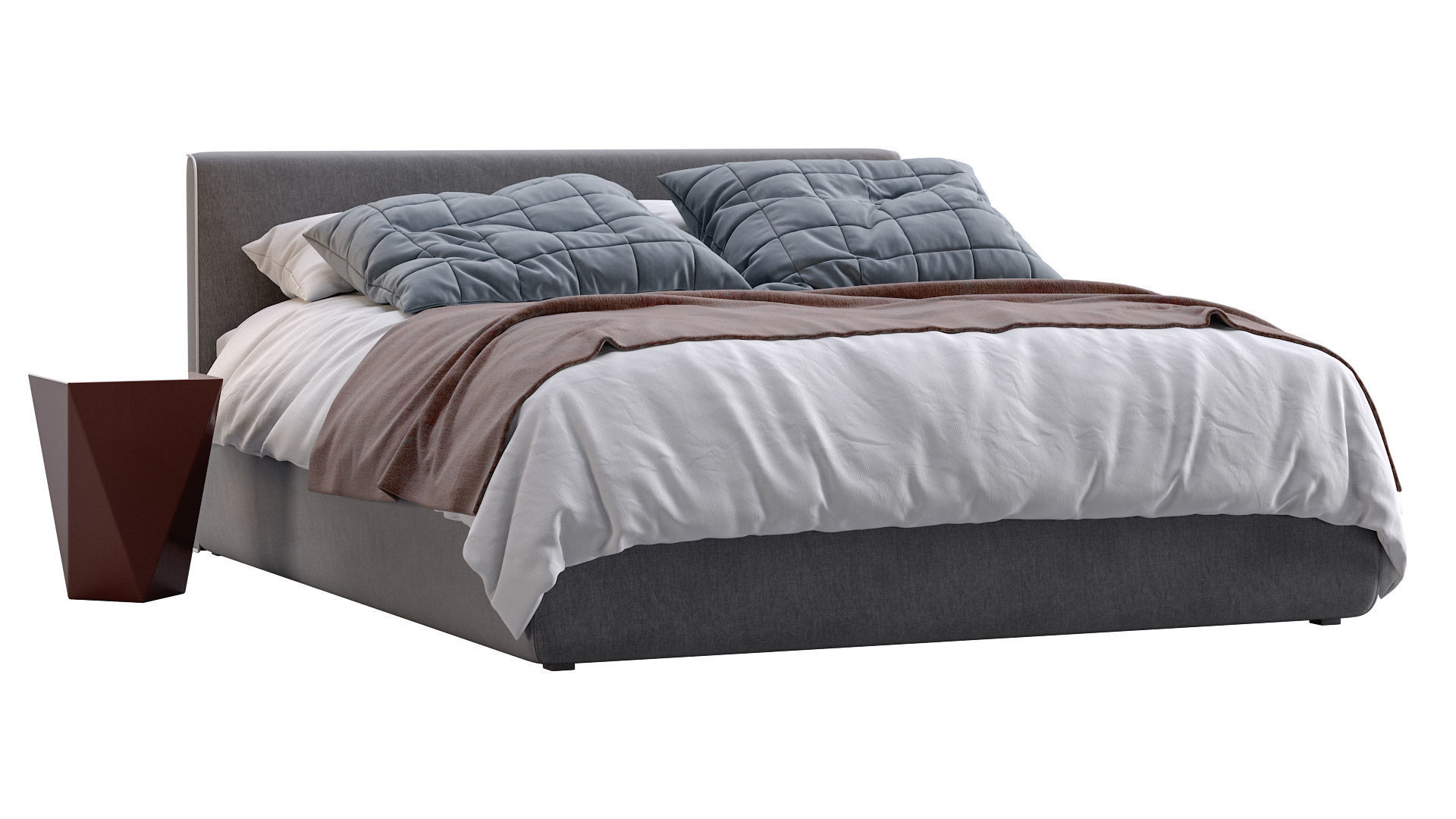 Bed TANGRAM By Vibieffe 3D model_5