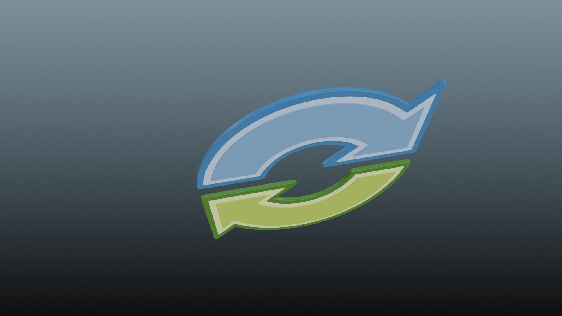 Circular arrows 3D model_4