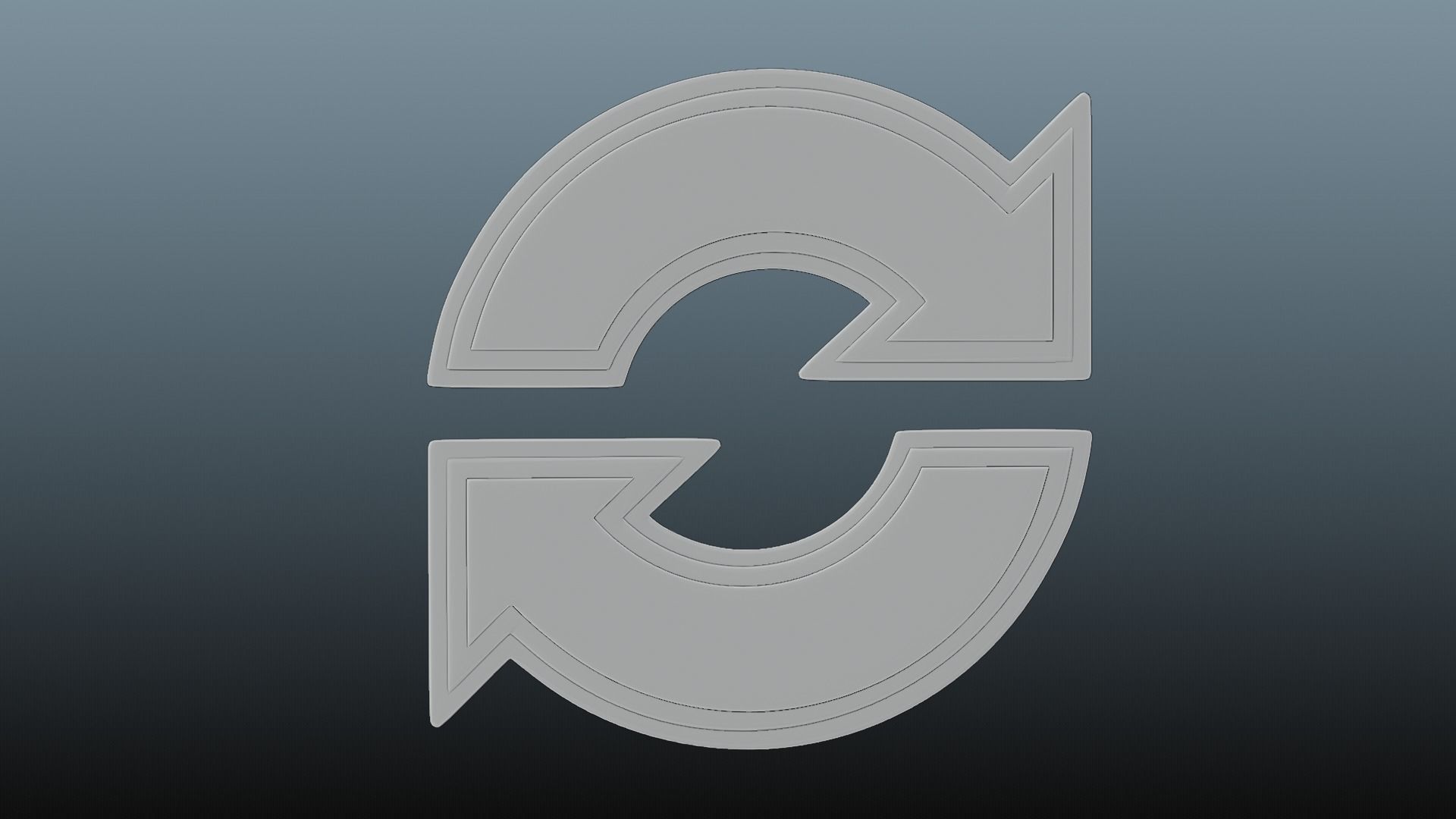 Circular arrows 3D model_5