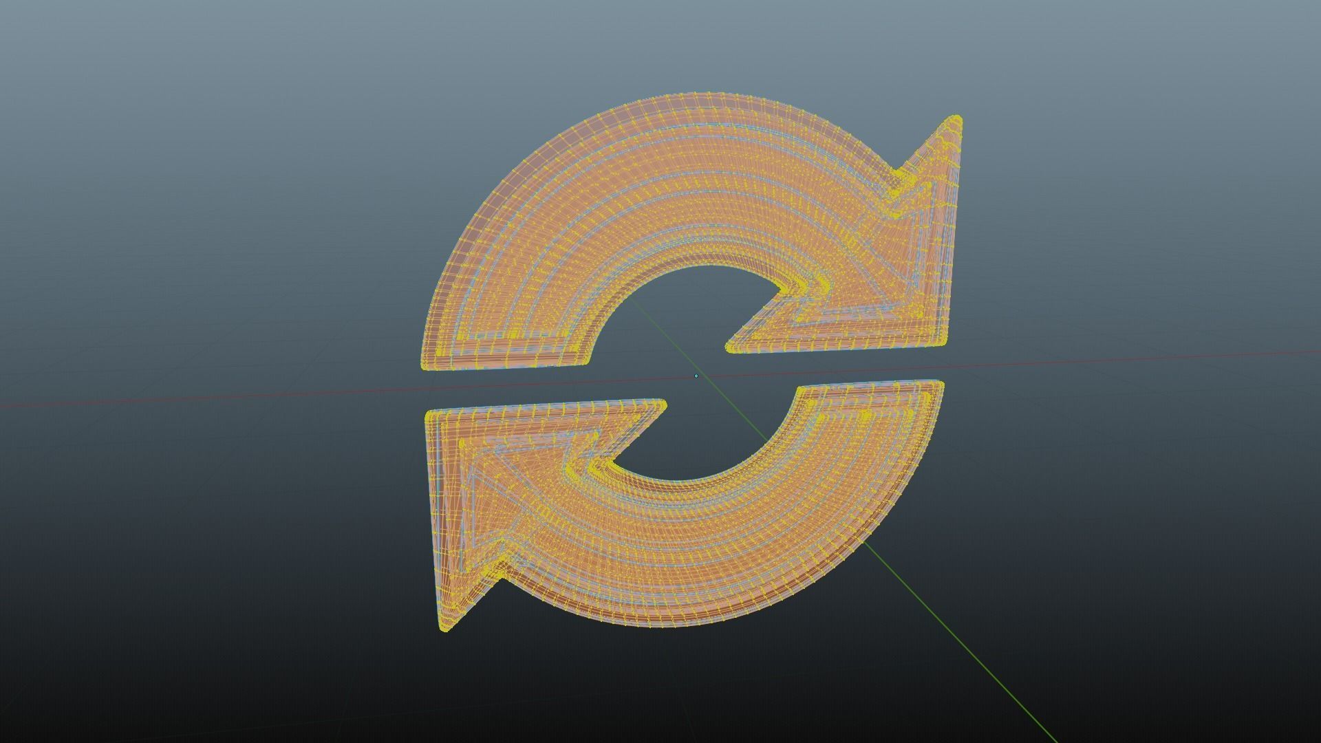 Circular arrows 3D model_6