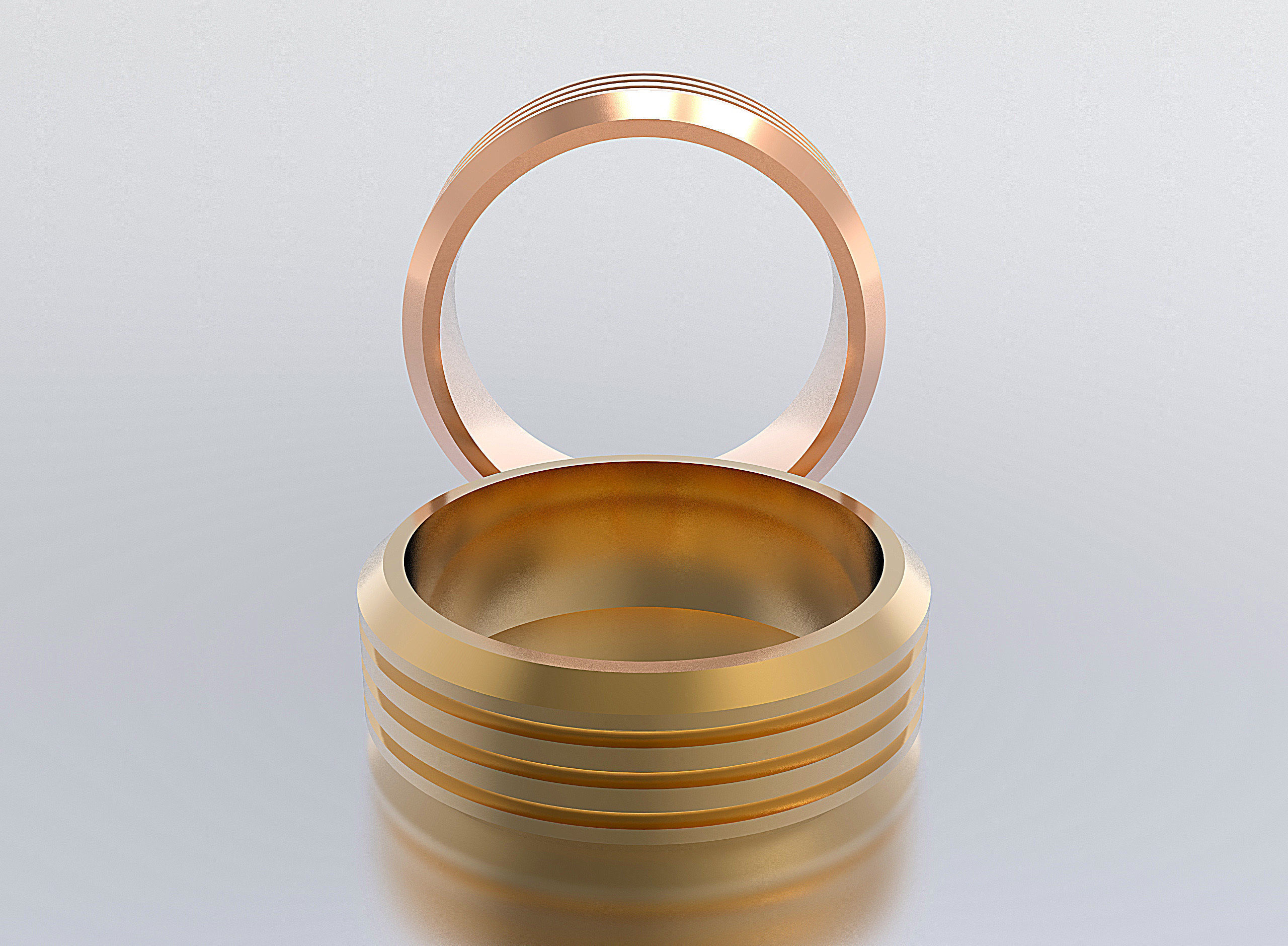 men ring 3D print model_1