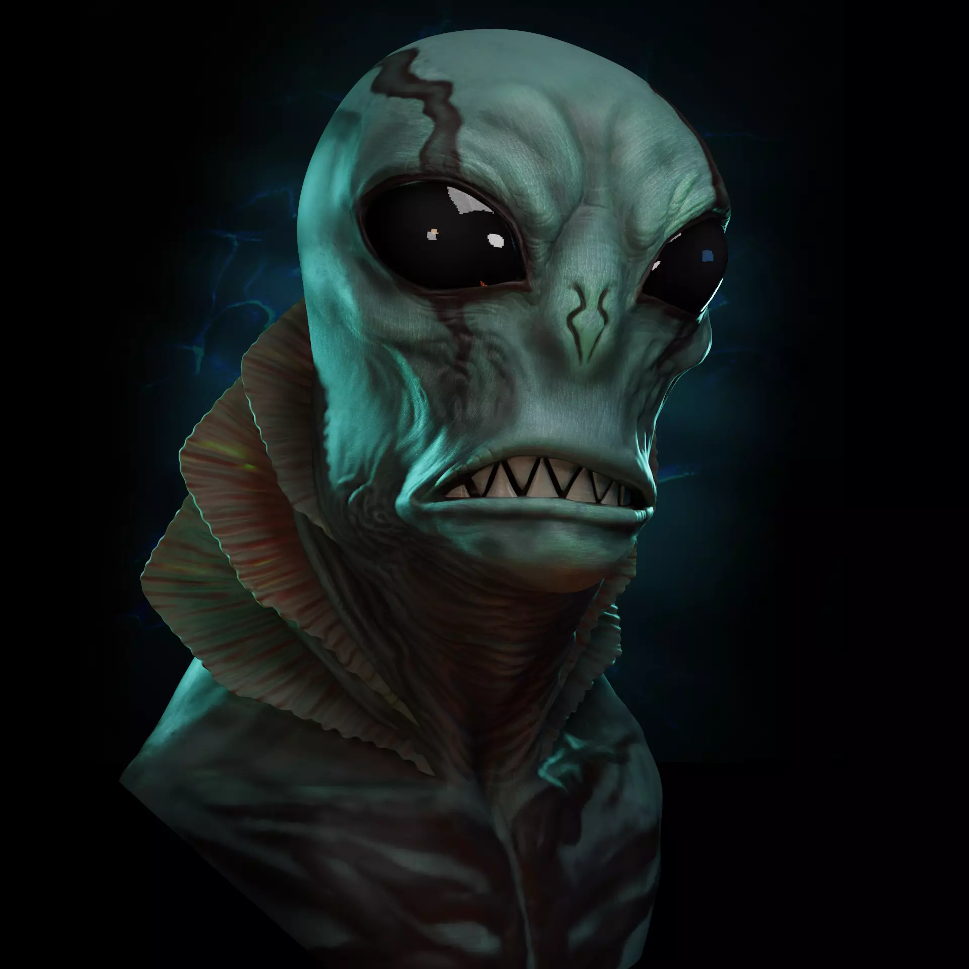 Abraham Sapien Bust Free 3D print model