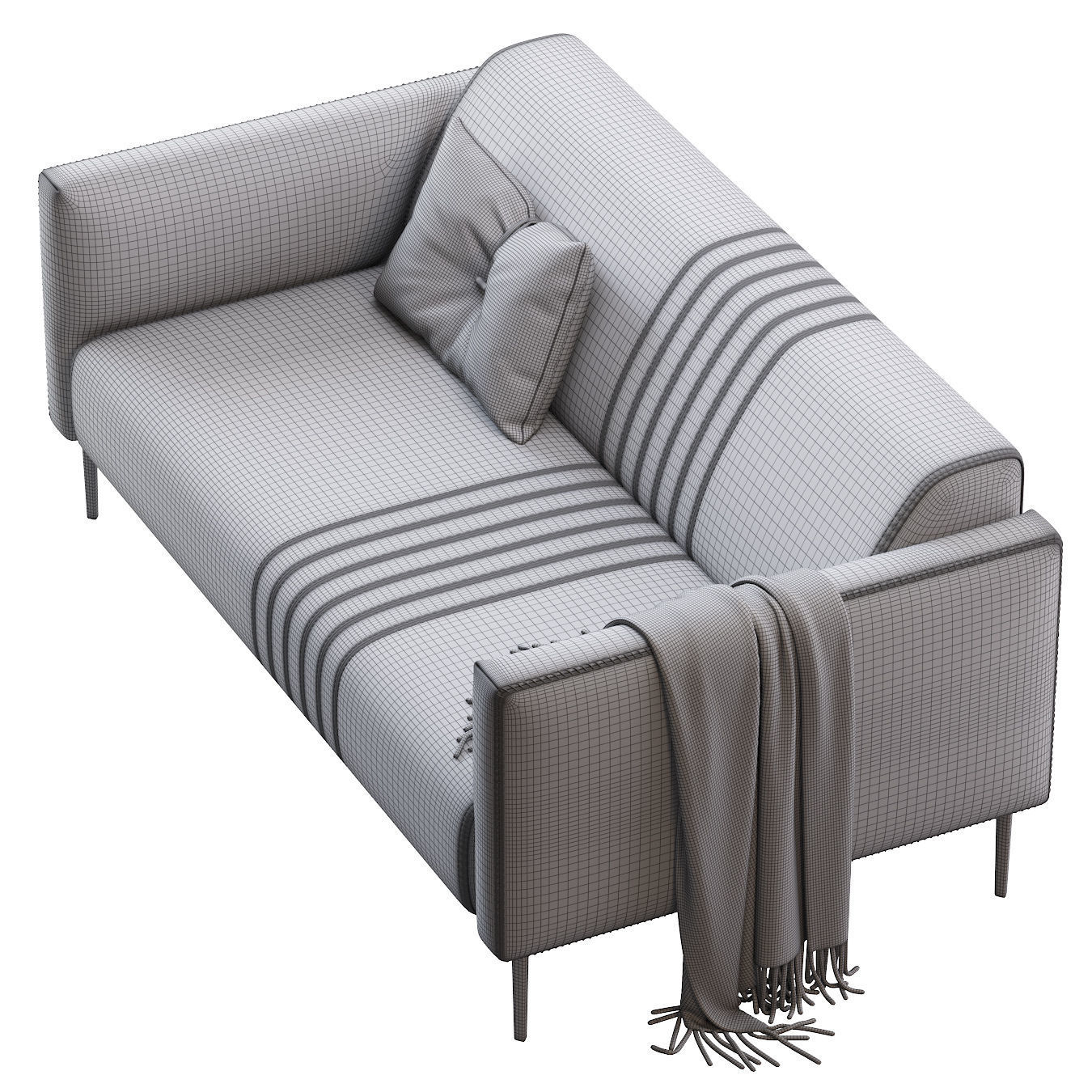 Sofa Tuxedo D2 3D model_3