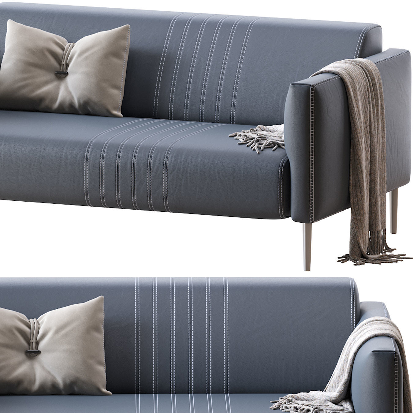 Sofa Tuxedo D2 3D model_4