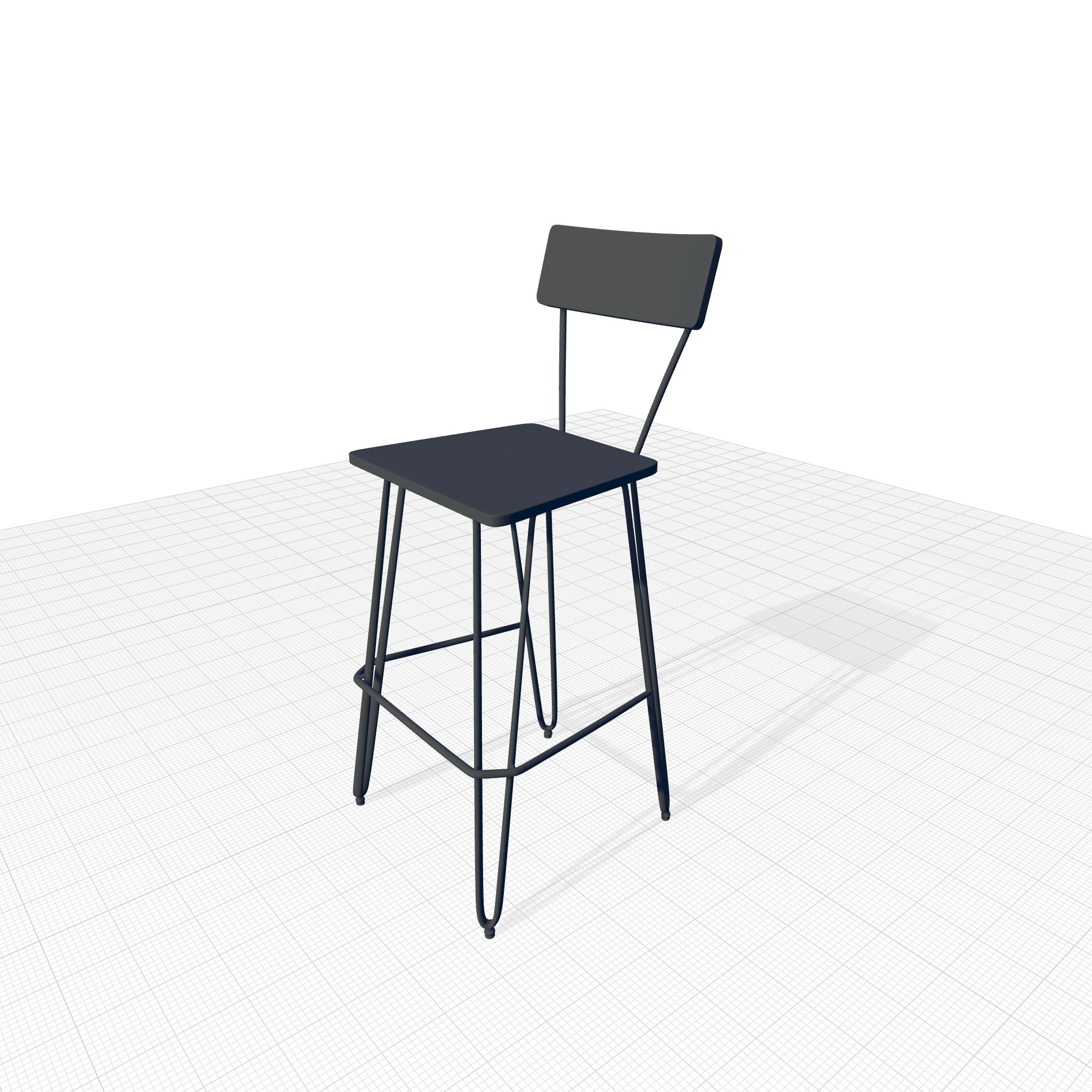 Bar Stool 3D model_3