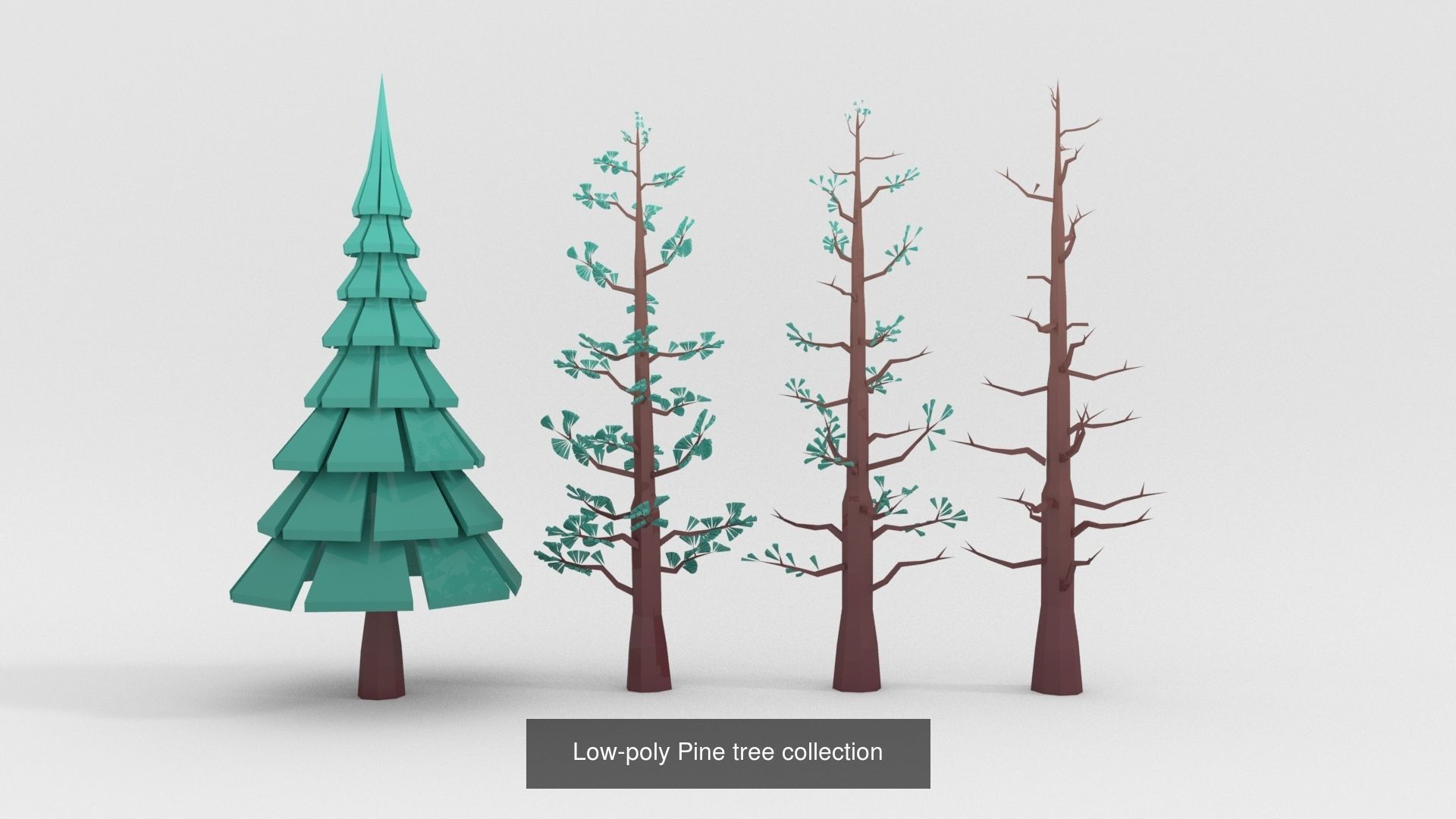 Low-poly Stylized vegetation collection _3