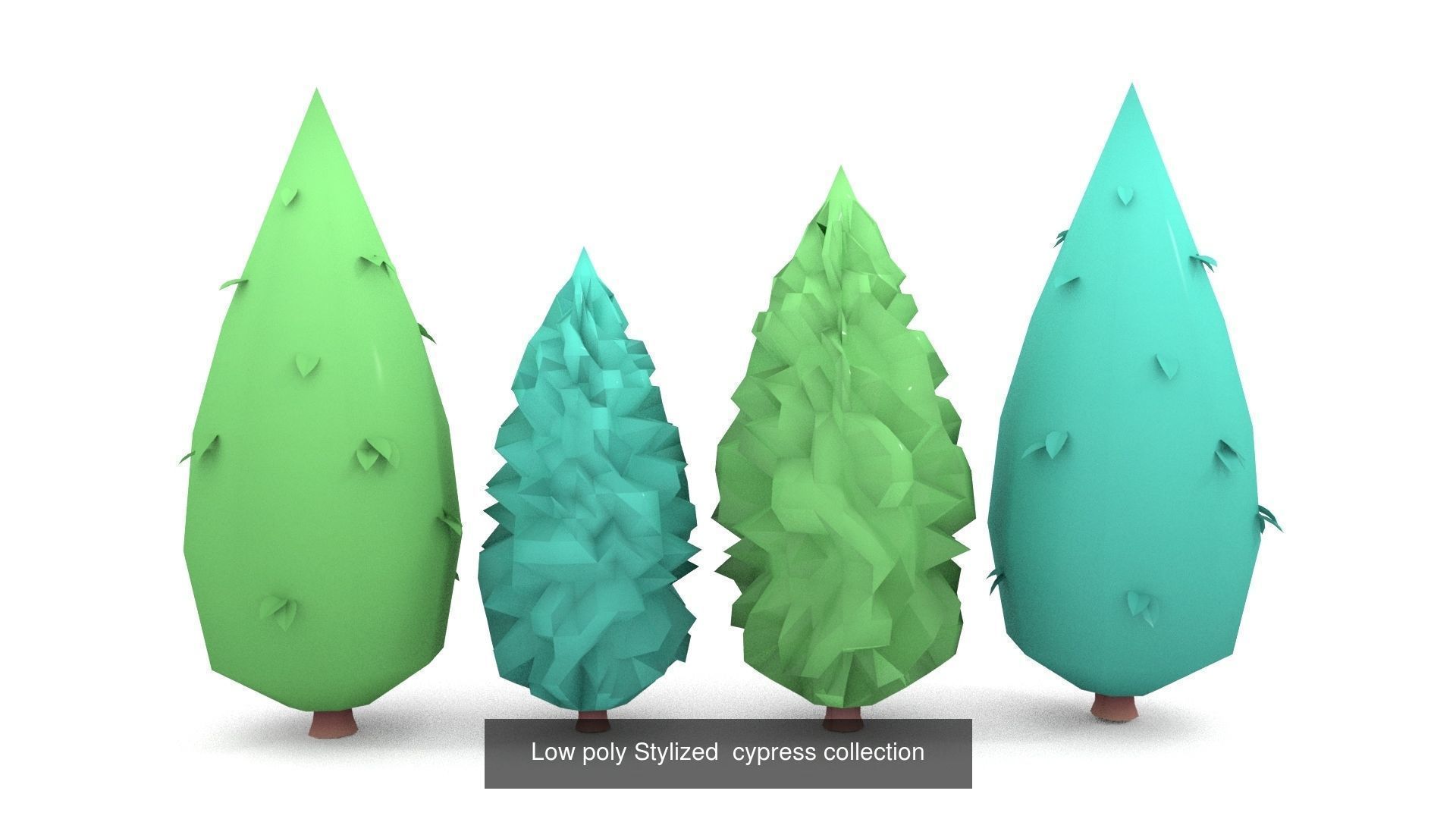 Low-poly Stylized vegetation collection _7