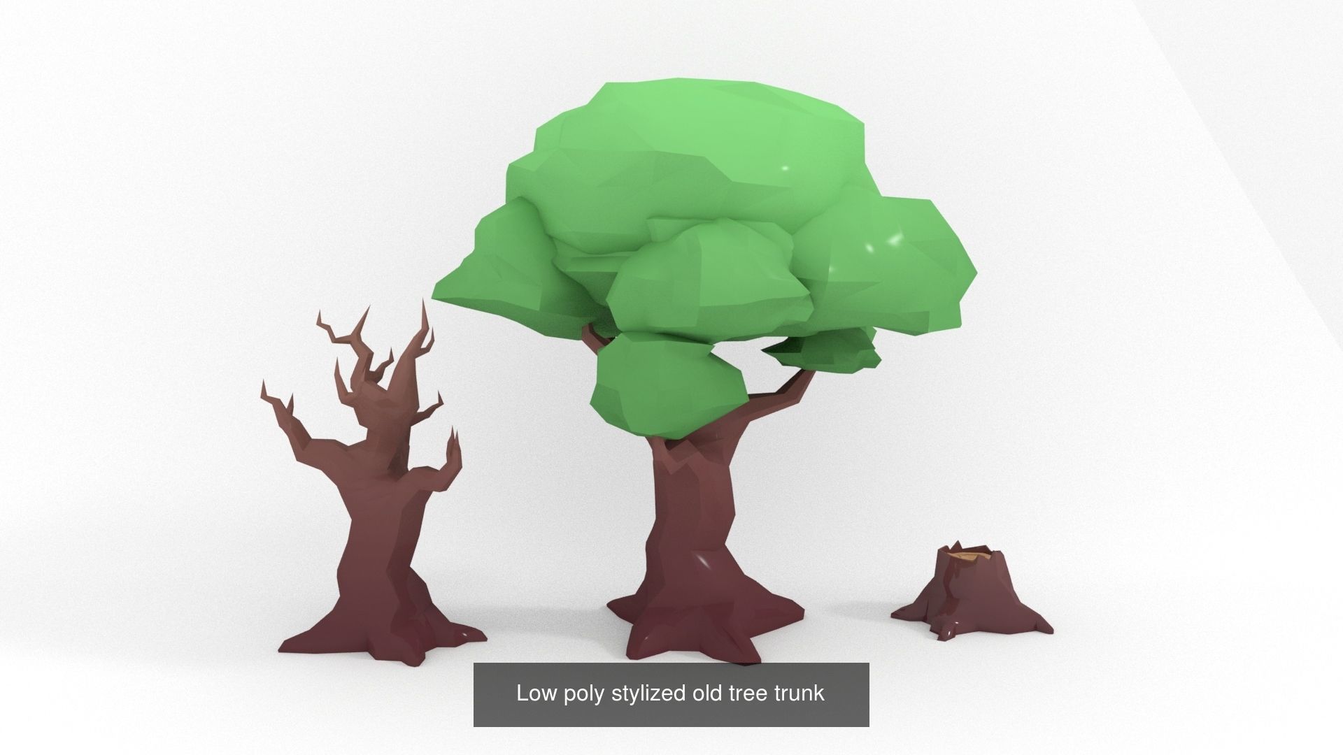 Low-poly Stylized vegetation collection _1