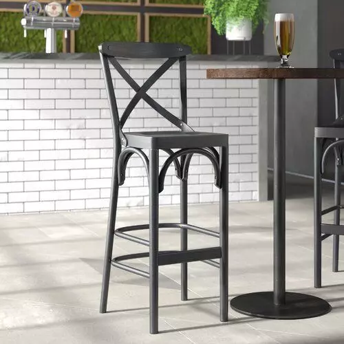 Walnut Sofia Bar Stool  Chair 3D model_0