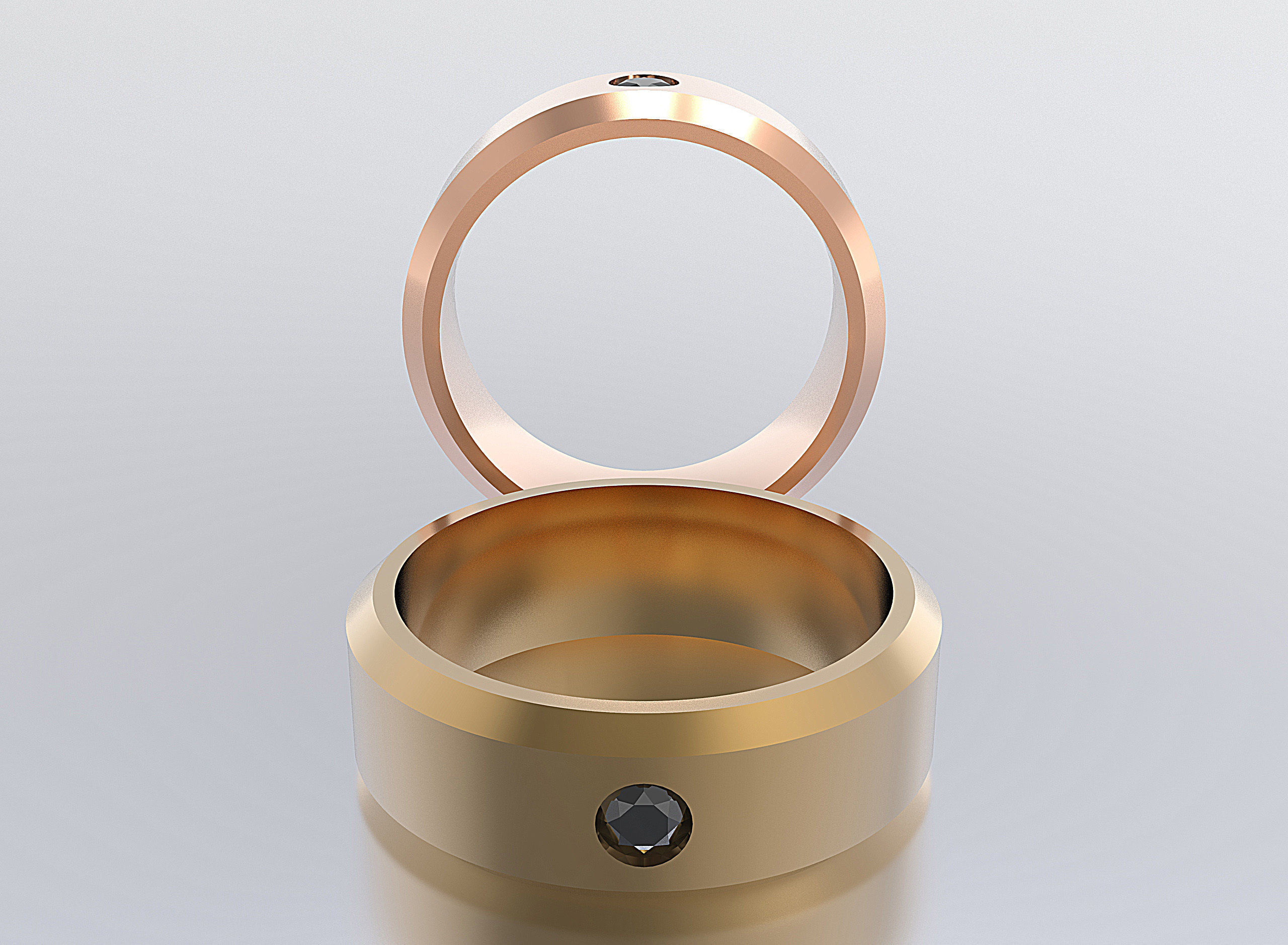 men ring 3D print model_1