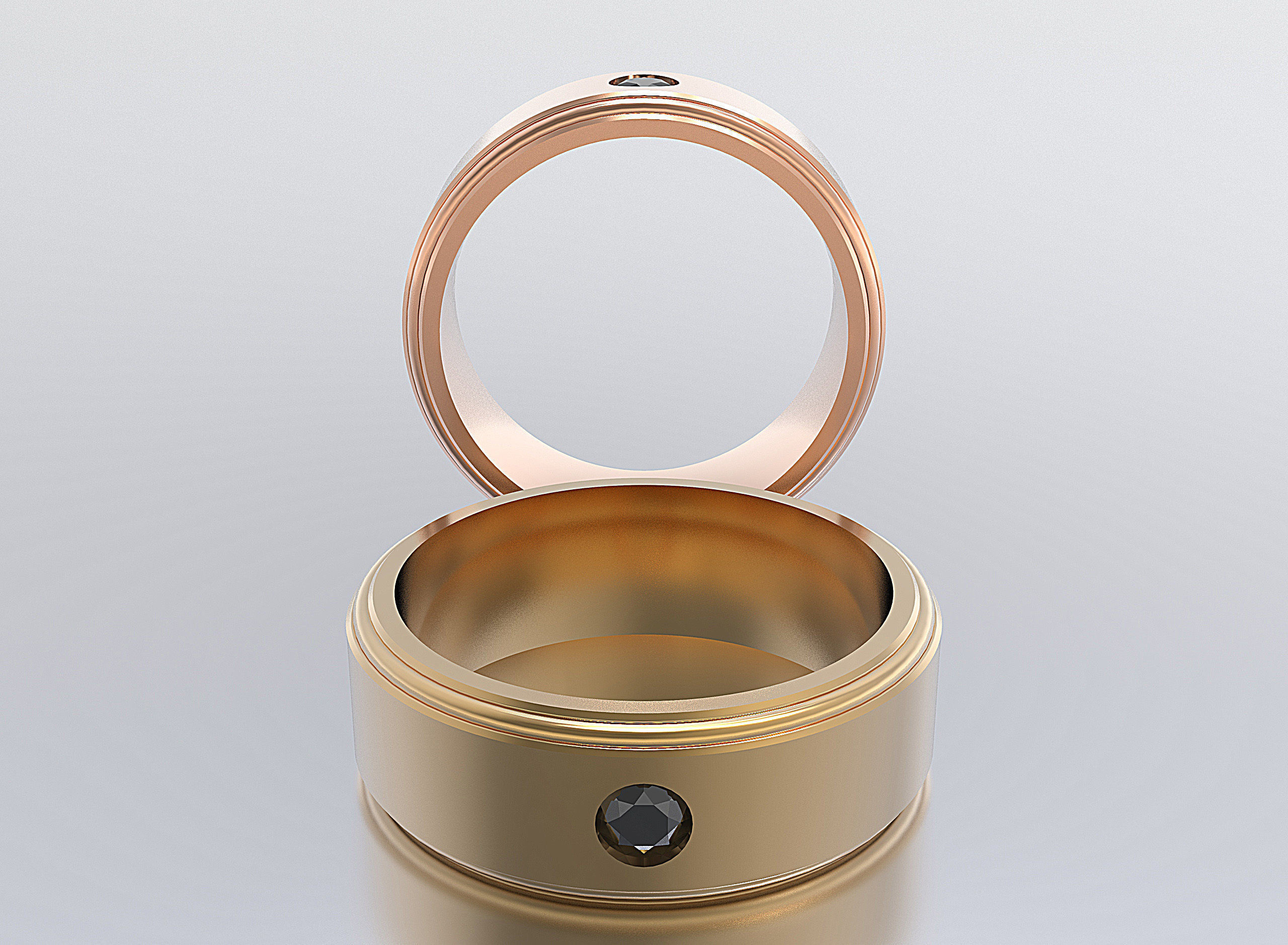 men ring 3D print model_1