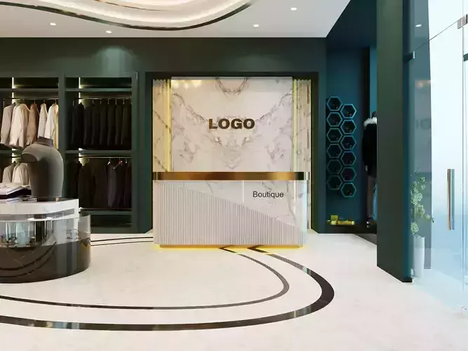 Boutique interior full complect